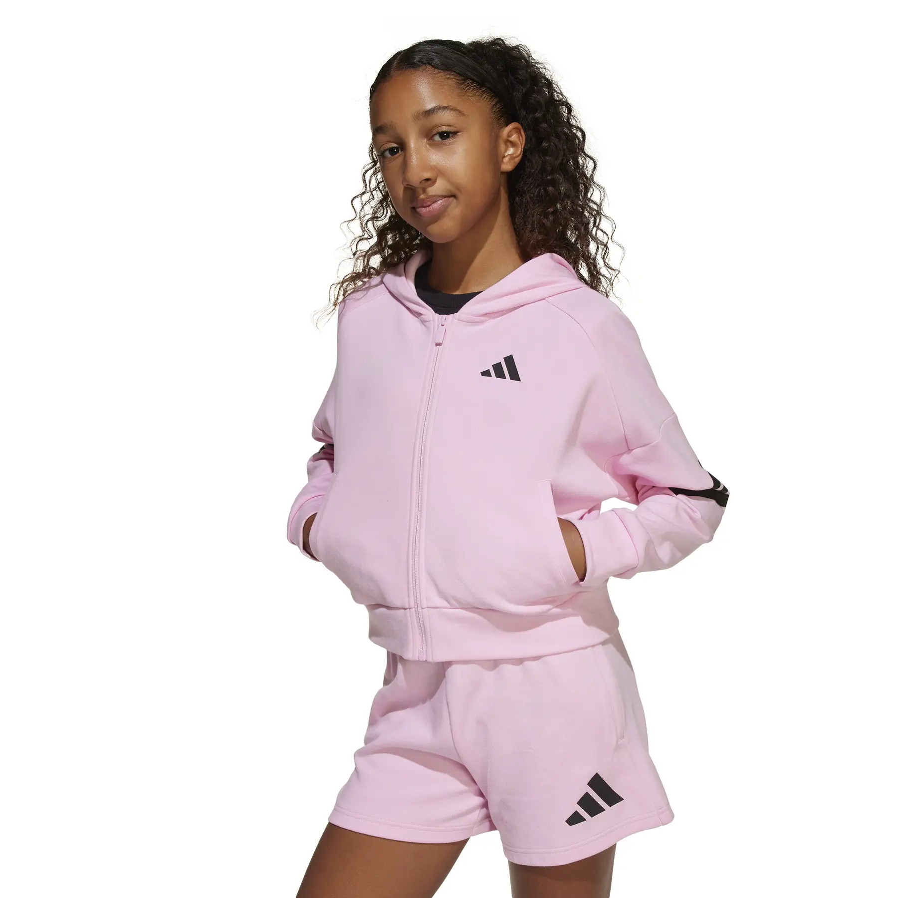 Full zip hoodie girl adidas Future Icons 3-Stripes | Direct-Volley