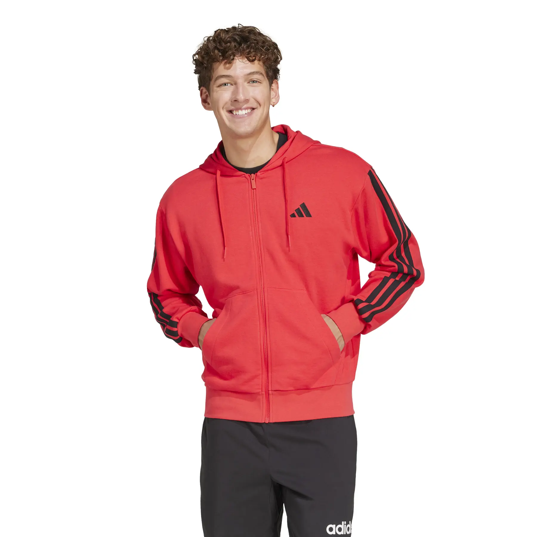 Hooded Mens Zip Full Stripe 3 adidas 3点セット　値下げ‼️ adidas HOODIE JL3 W Long JCPenney - Sweatshirt Sleeve レディースウェア
