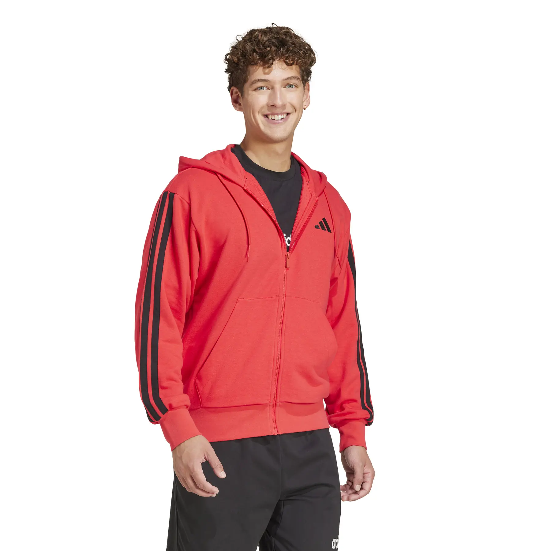Zip-up hoodie adidas Essential 3-Stripes | Direct-Volley