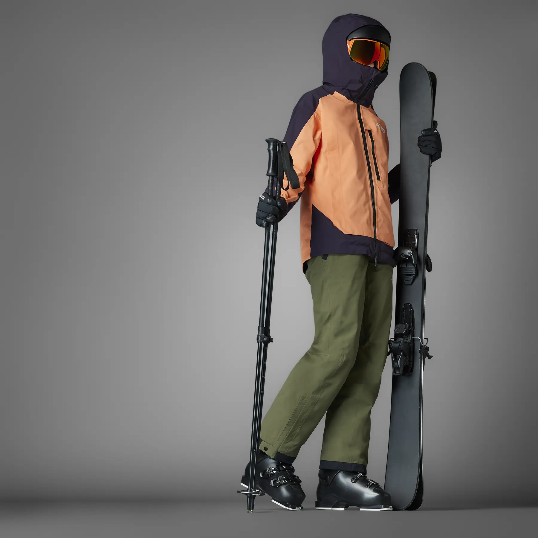 Damen isolierte 2-Lagen Skijacke adidas Terrex Xperior Rain.Rdy
