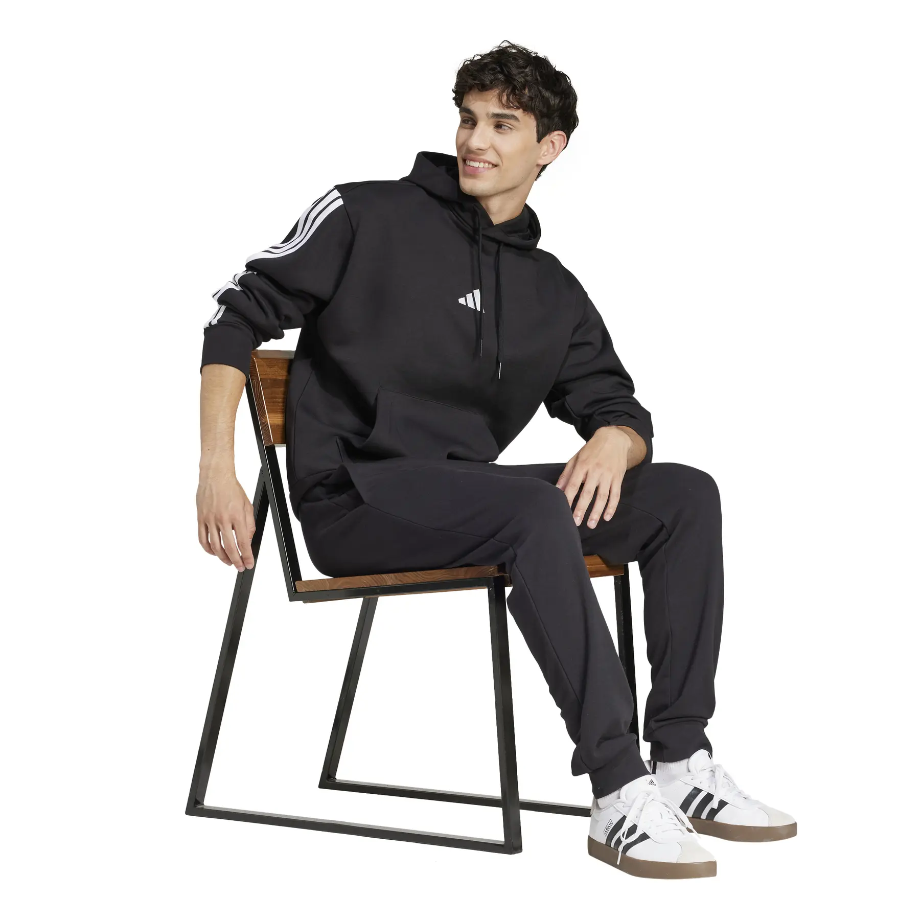Hooded sweatshirt adidas Essentials 3-Stripes Fleece | Foot-Store