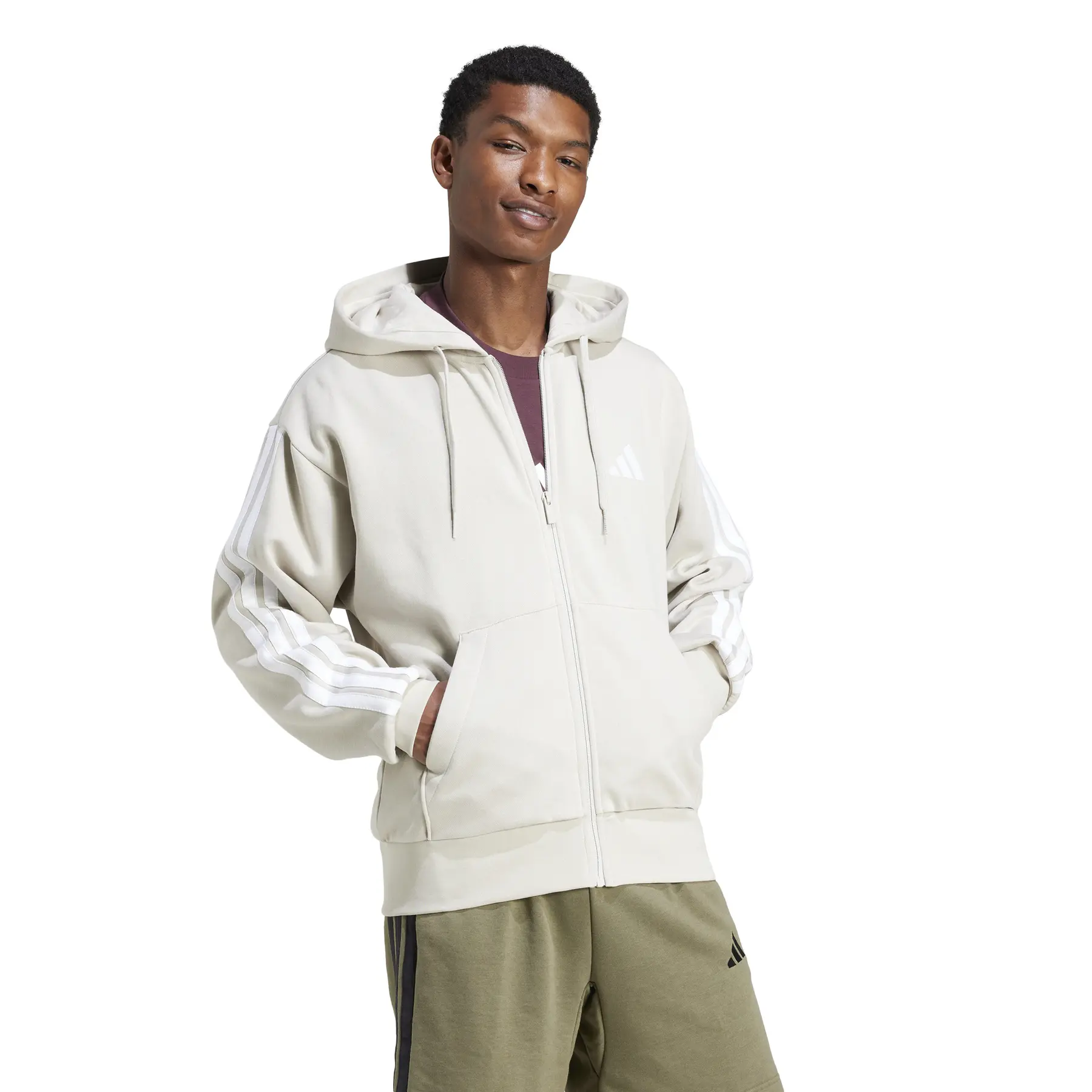 Hooded sweatshirt adidas Essentials 3-Stripes Fleece | Foot-Store