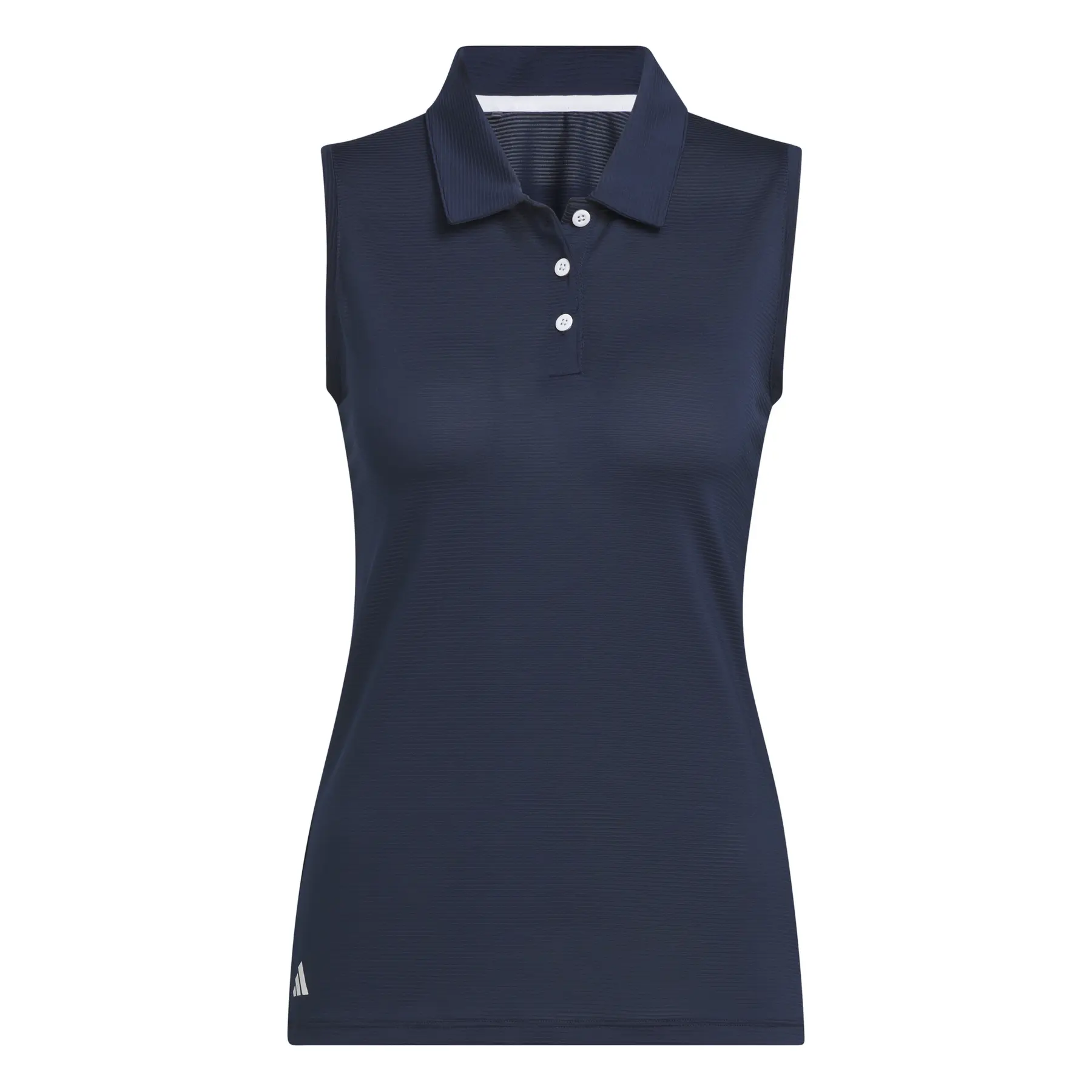 Ärmelloses Poloshirt, Damen Adidas Solid Ottoman