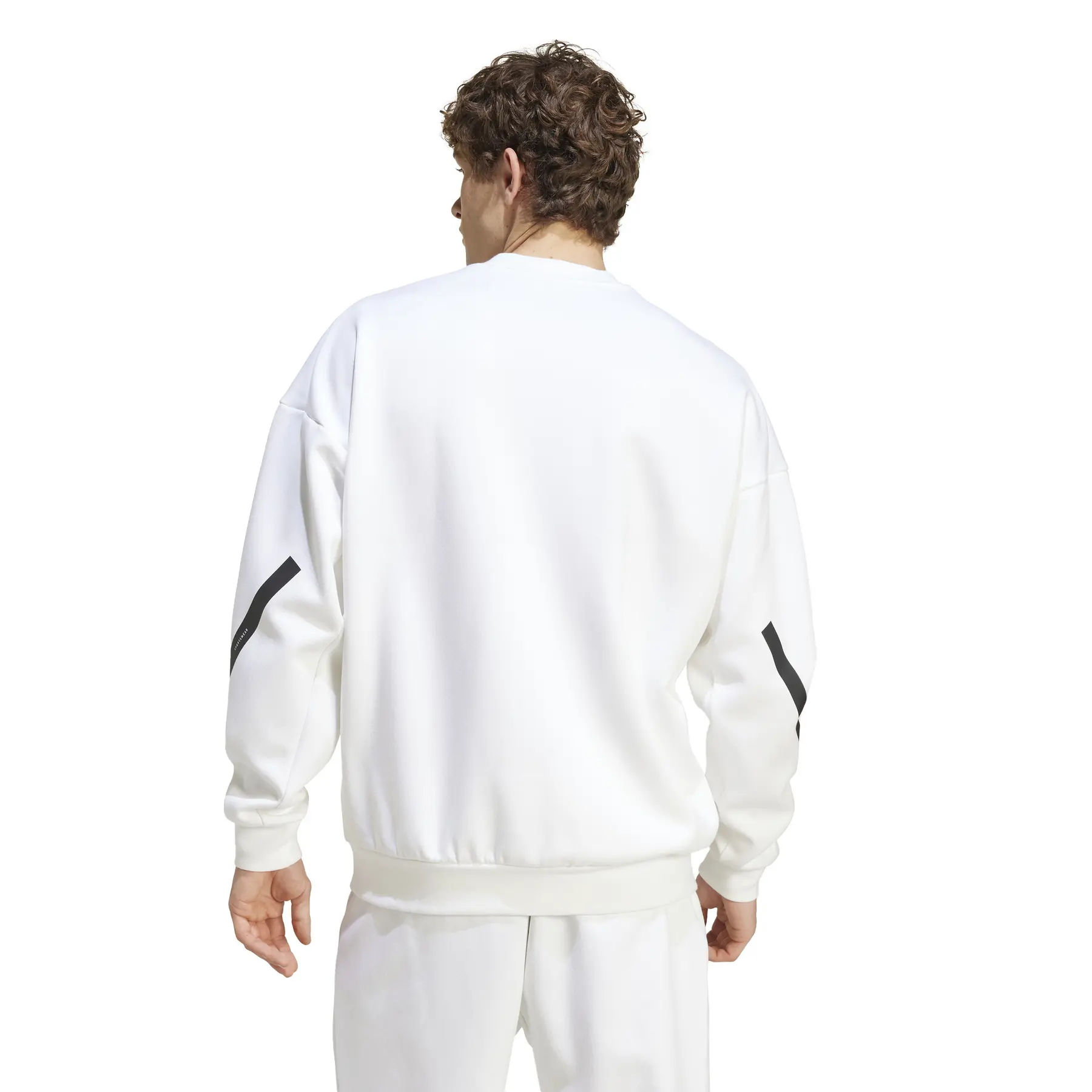 新品L Adidas SPORT スウェットセーター ホワイト IW6286 adidas originals Classic Sport Sweater (Gender Neutral) Asia
