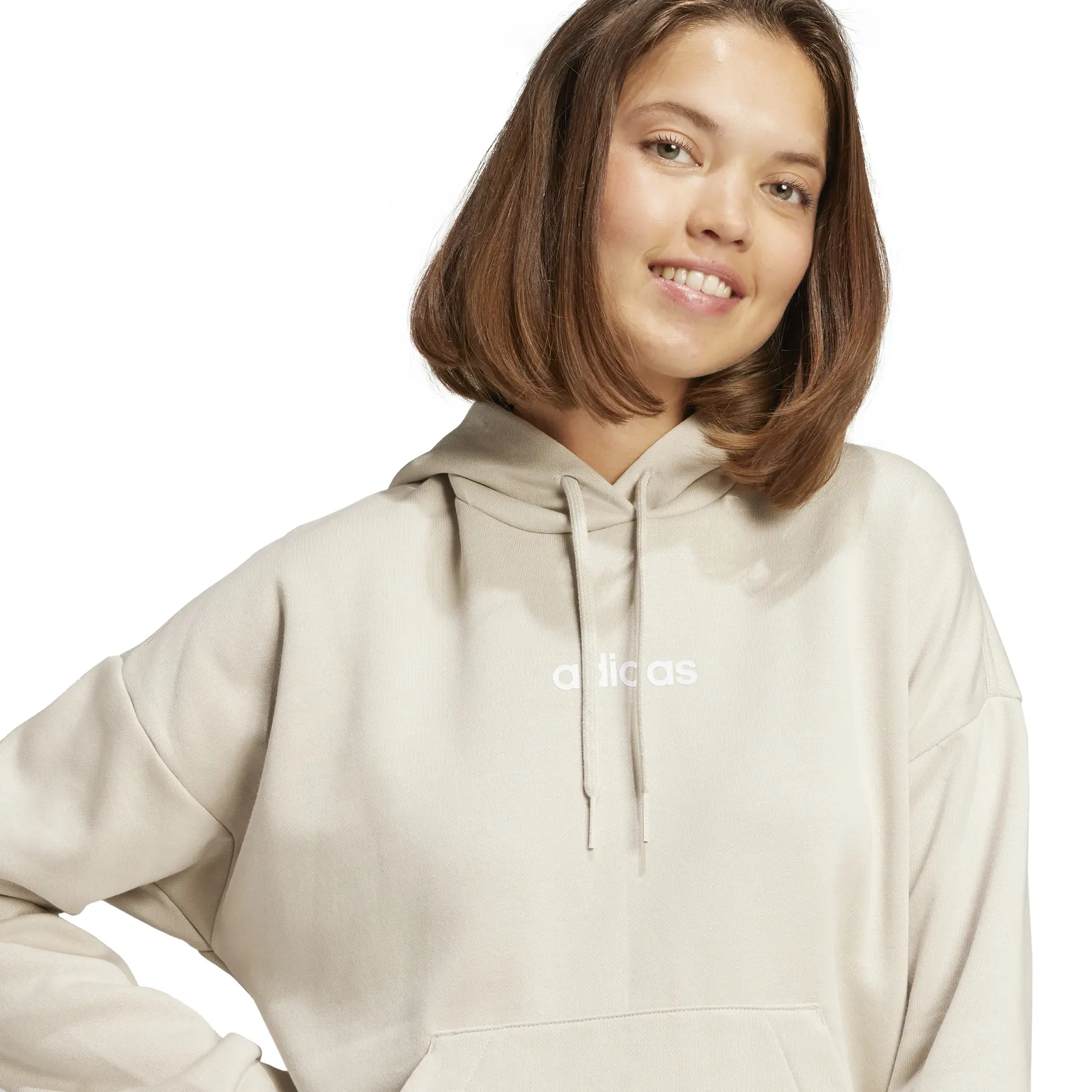 Women's hooded sweatshirt adidas Essentials Linear Fleece | Foot-Store