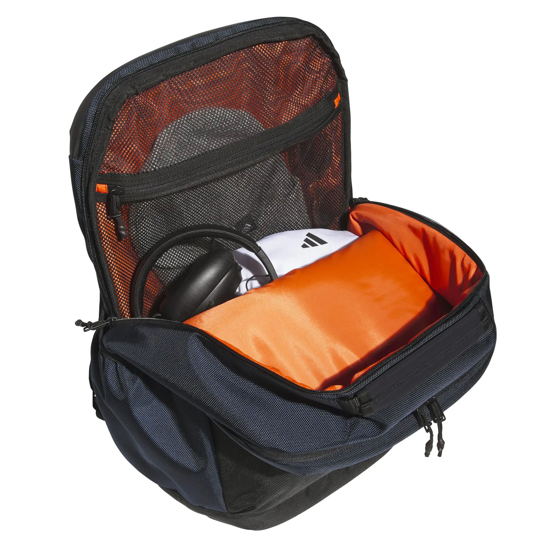 black leather roll down backpack Berliner Bags - Finn color- cuts every panel against JanSport Big Student Brook Color:Satin Deep Green + Underwood Drift Artwork