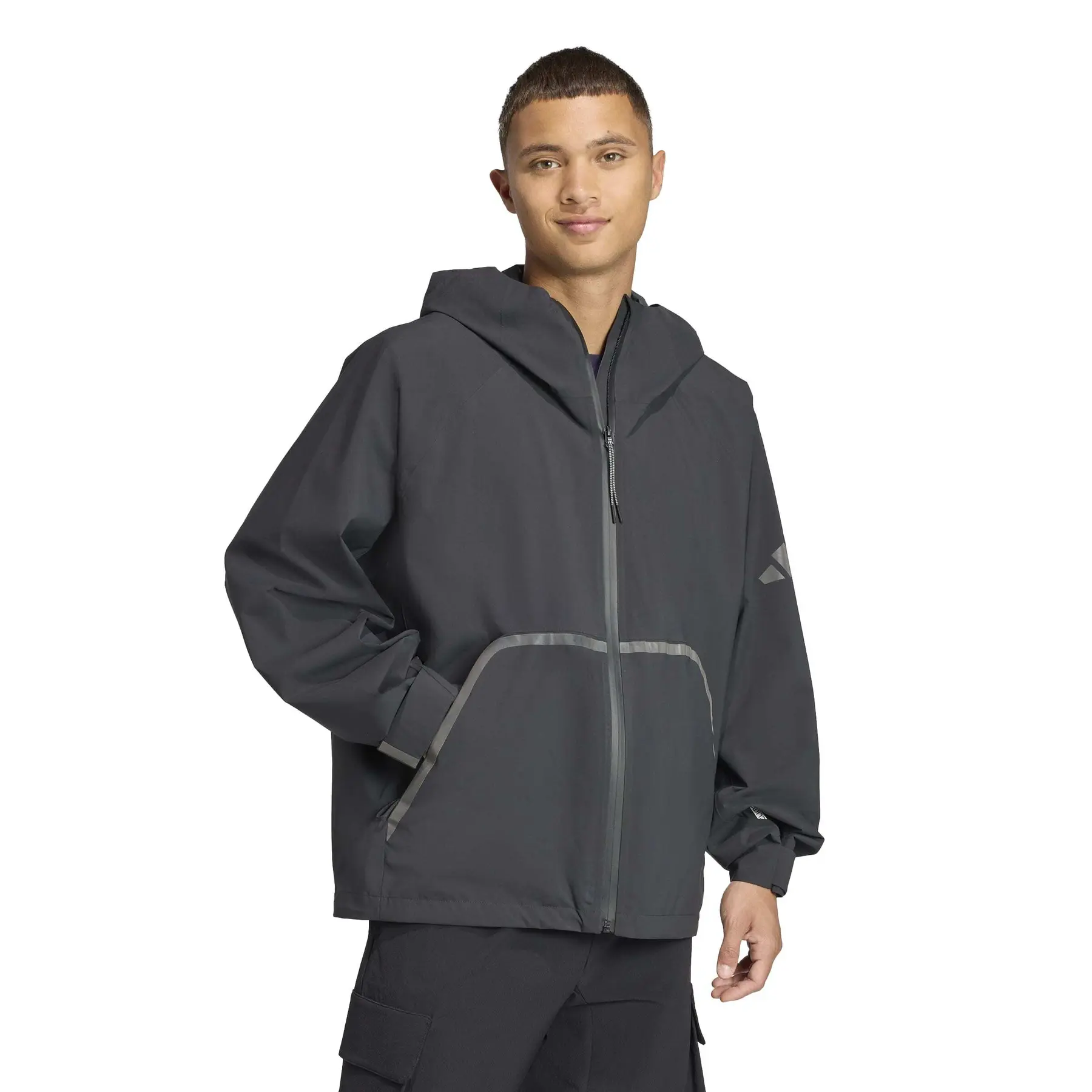 Waterproof jacket with zipped hood adidas Myshelter Climaproof