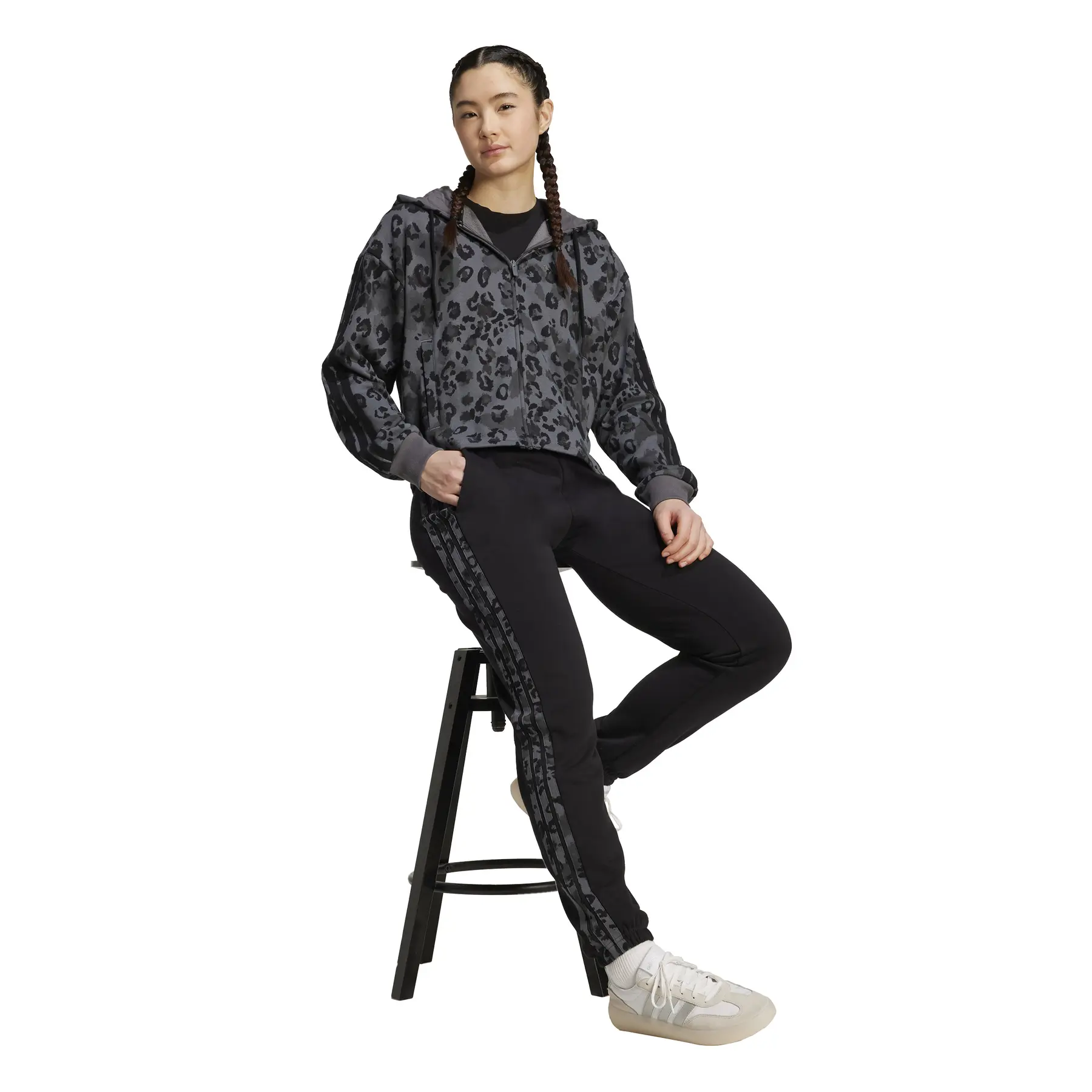 Women's full zip hoodie adidas Animal French Terry | Handball-Store