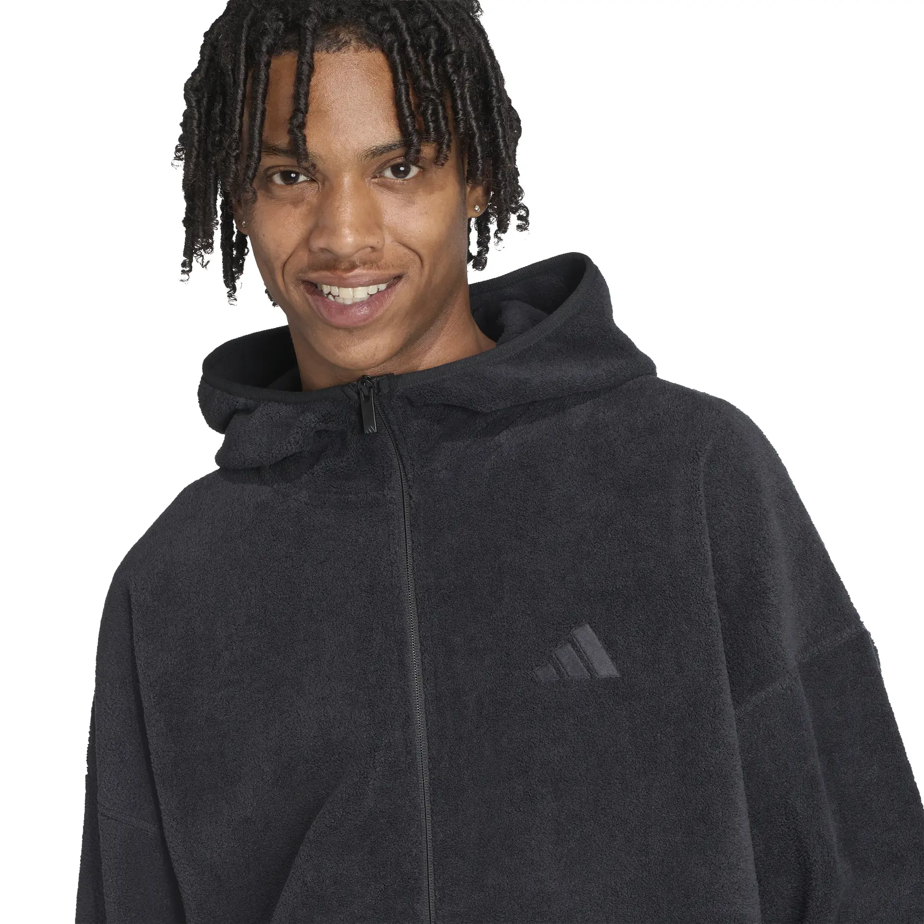 Full zip sweatshirt adidas Future Icons Logo Low Pile | Handball-Store