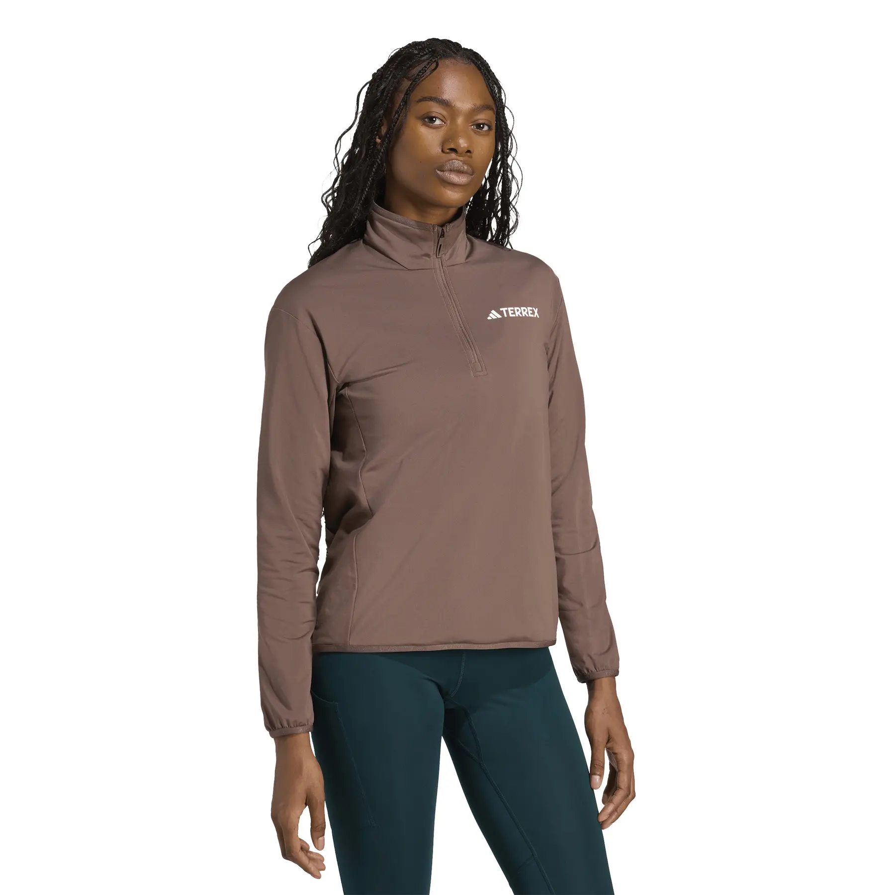 ウェア 5218 Women's 1/2 zip fleece adidas Terrex Multi Climawarm | Trek-Expert