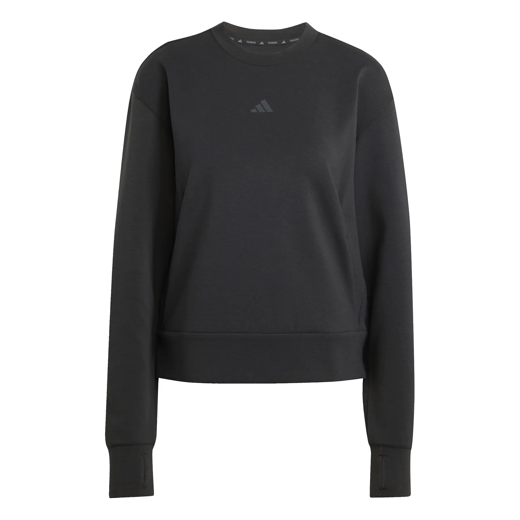Adidas Women's Noir Sweatshirt Round Neck Woman D4t Workout Warm Up
