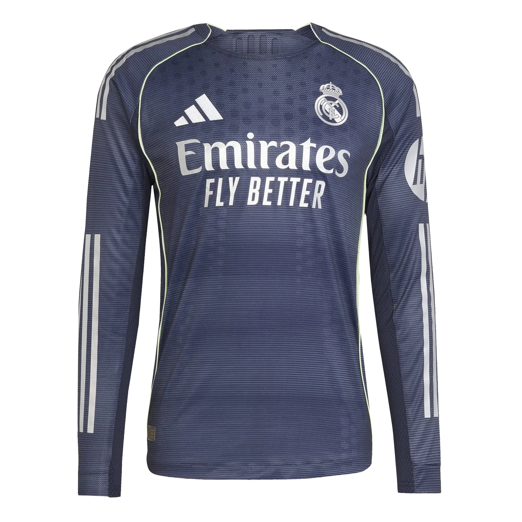 Maillot manches longues adidas Real Madrid 2019/20 Authentic Extérieur - Indigo - Vêtements officiels football | Pro:Direct Soccer