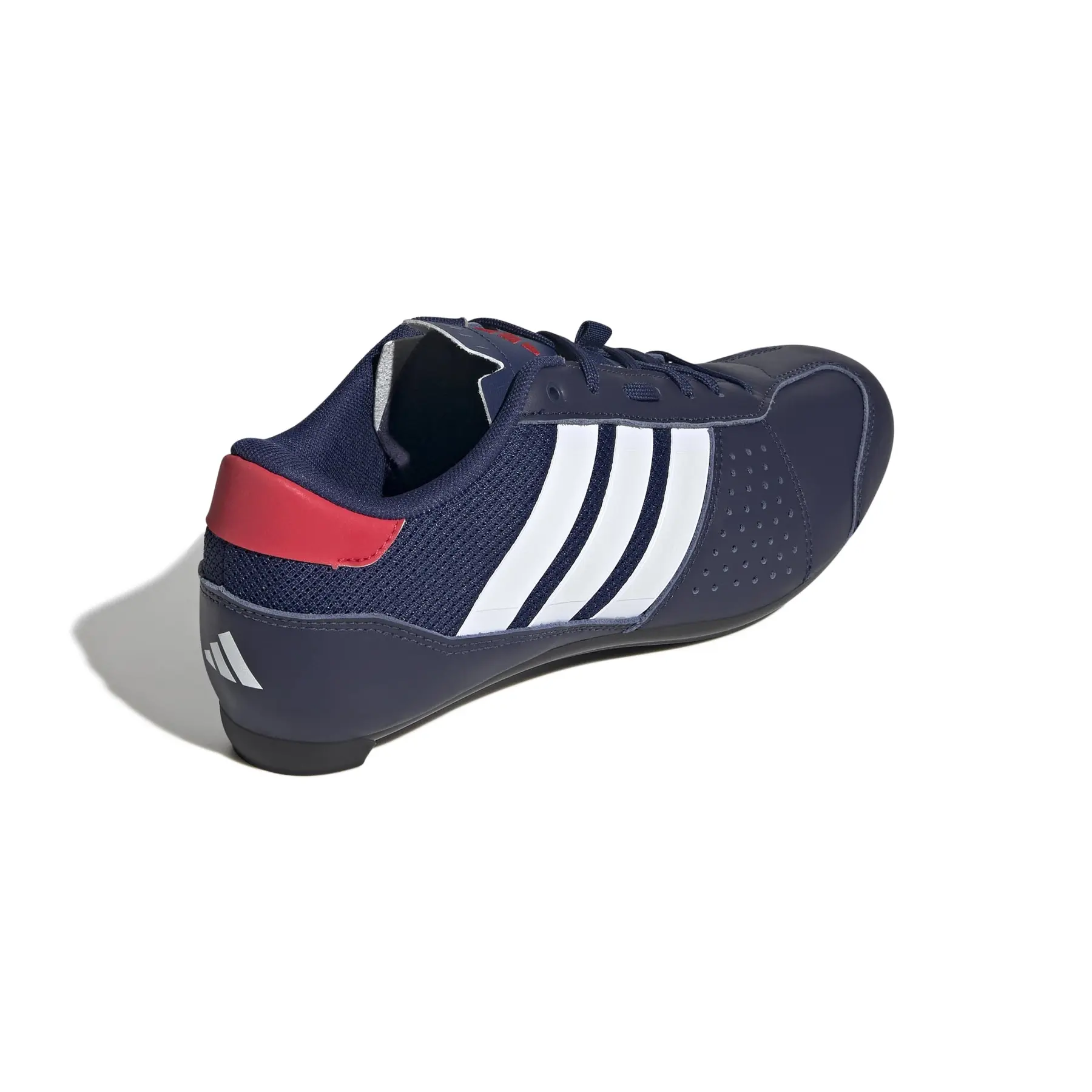 adidas heritage Road Cycling Shoes Dark Blue / Cloud White / Pure Ruby / UK 10.5 / EU 45.5