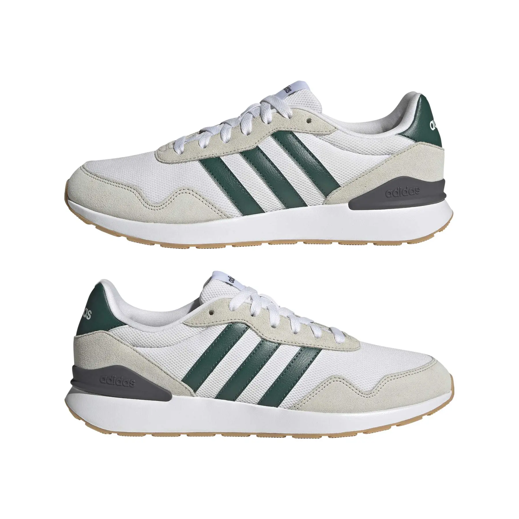 Adidas Run 60s 4.0 JS1001 White Core Green Grey Gum Mens 11 / UK 10.5 NIB Trainers adidas 60s 4.0 | Handball-Store main image 4