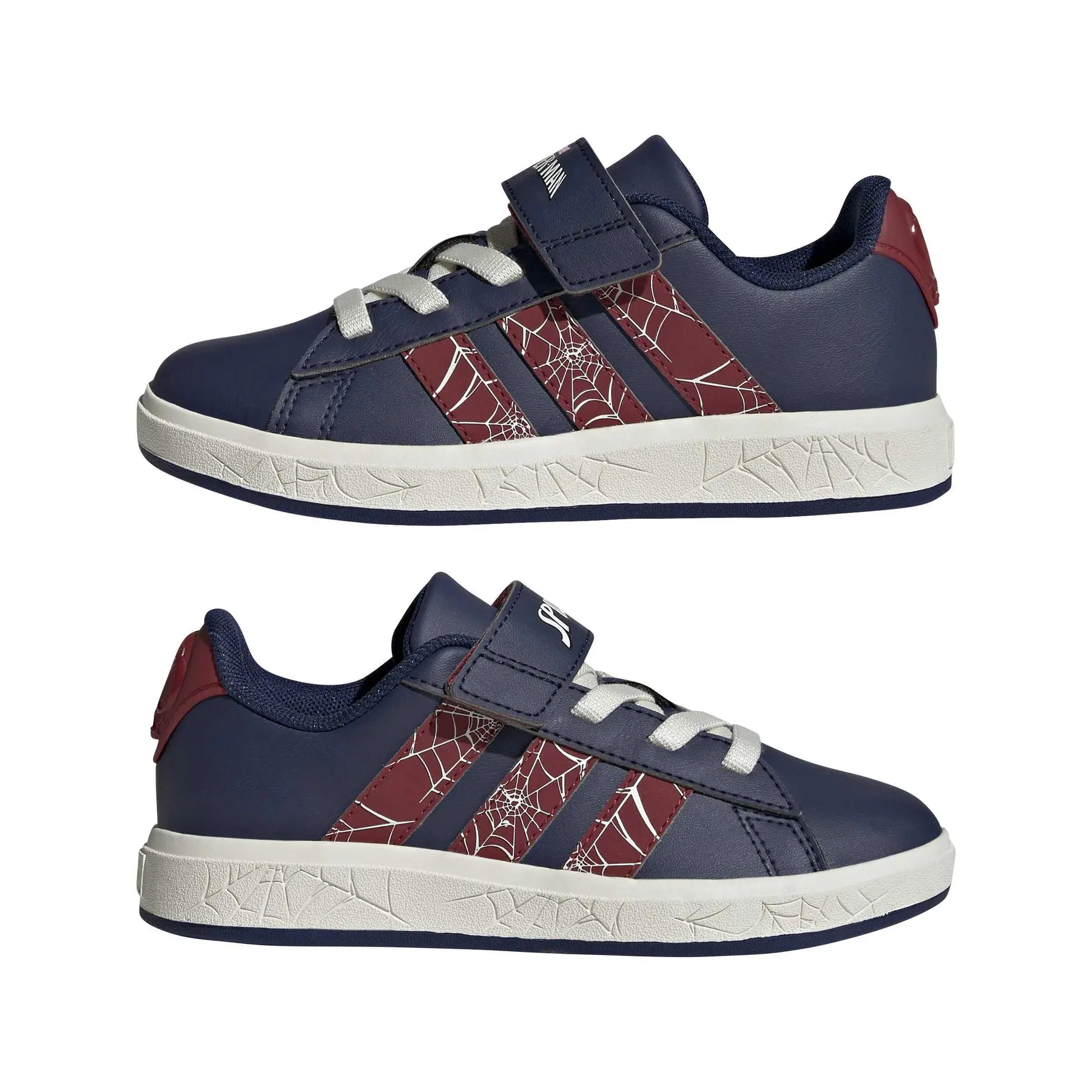 adidas Marvel Spider-Man Grand Court Trainers Blue US 3 Kids