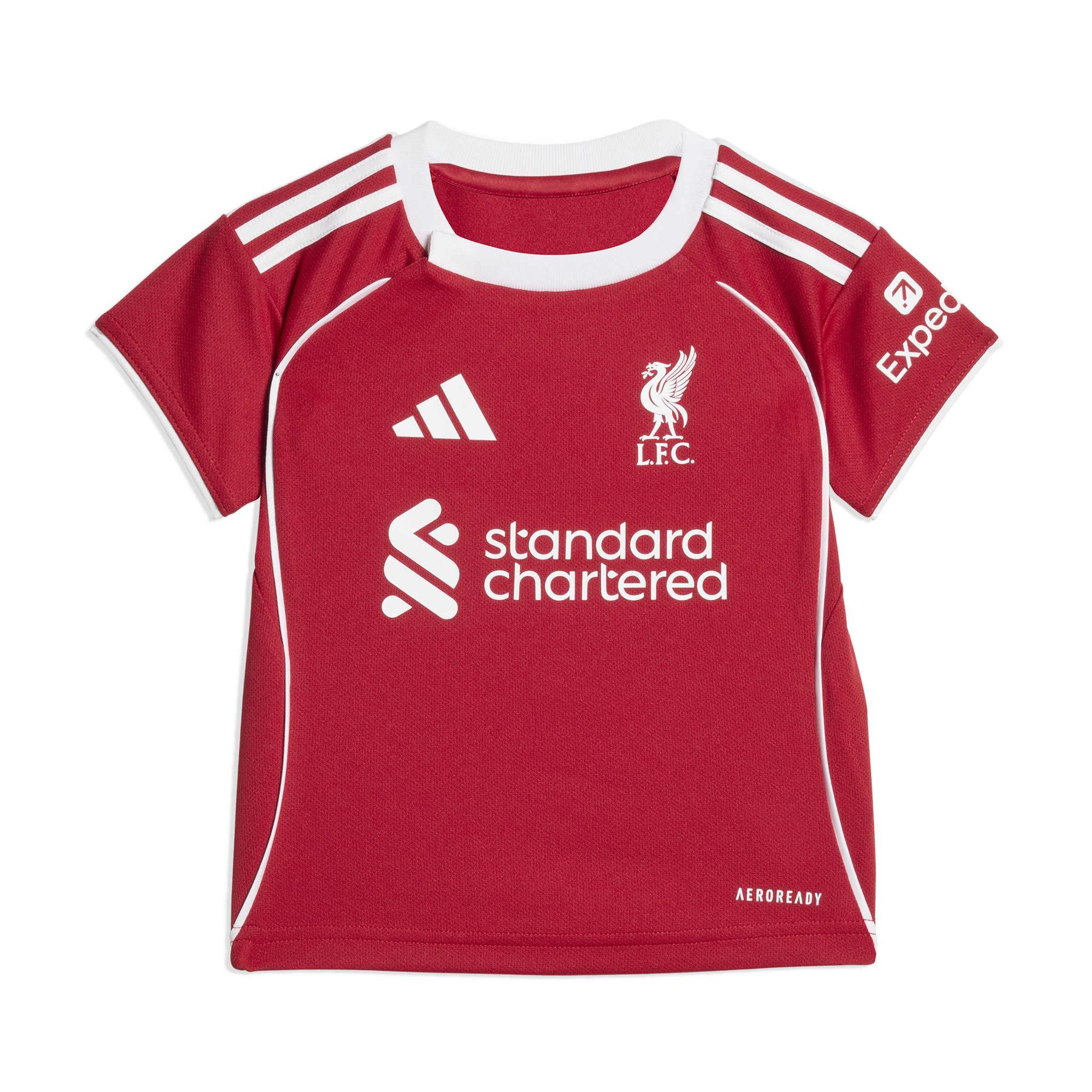 Mini kit per casa neonato Liverpool FC 2025/26