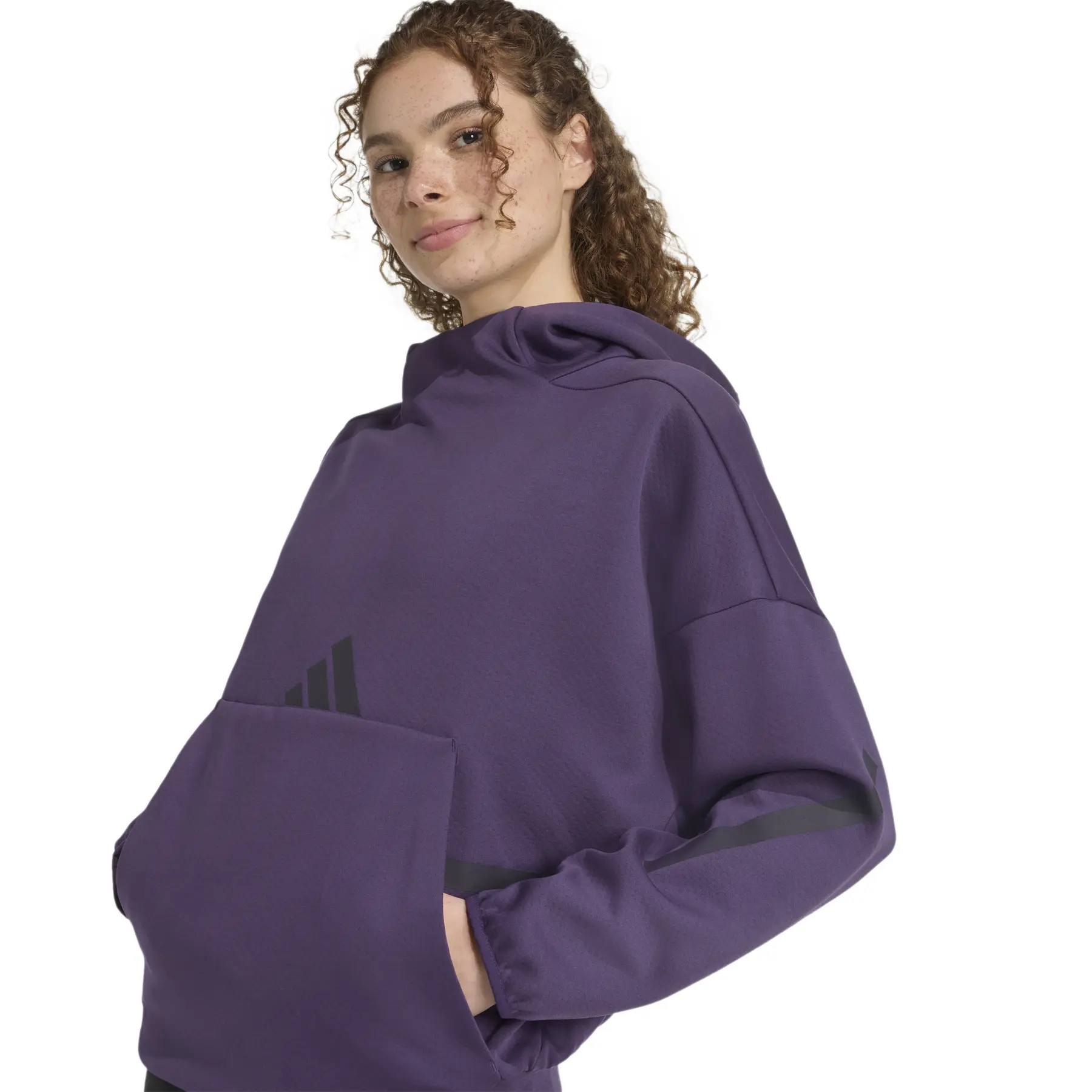 Women's hoodie with kangaroo pocket adidas Z.N.E. | Foot-Store