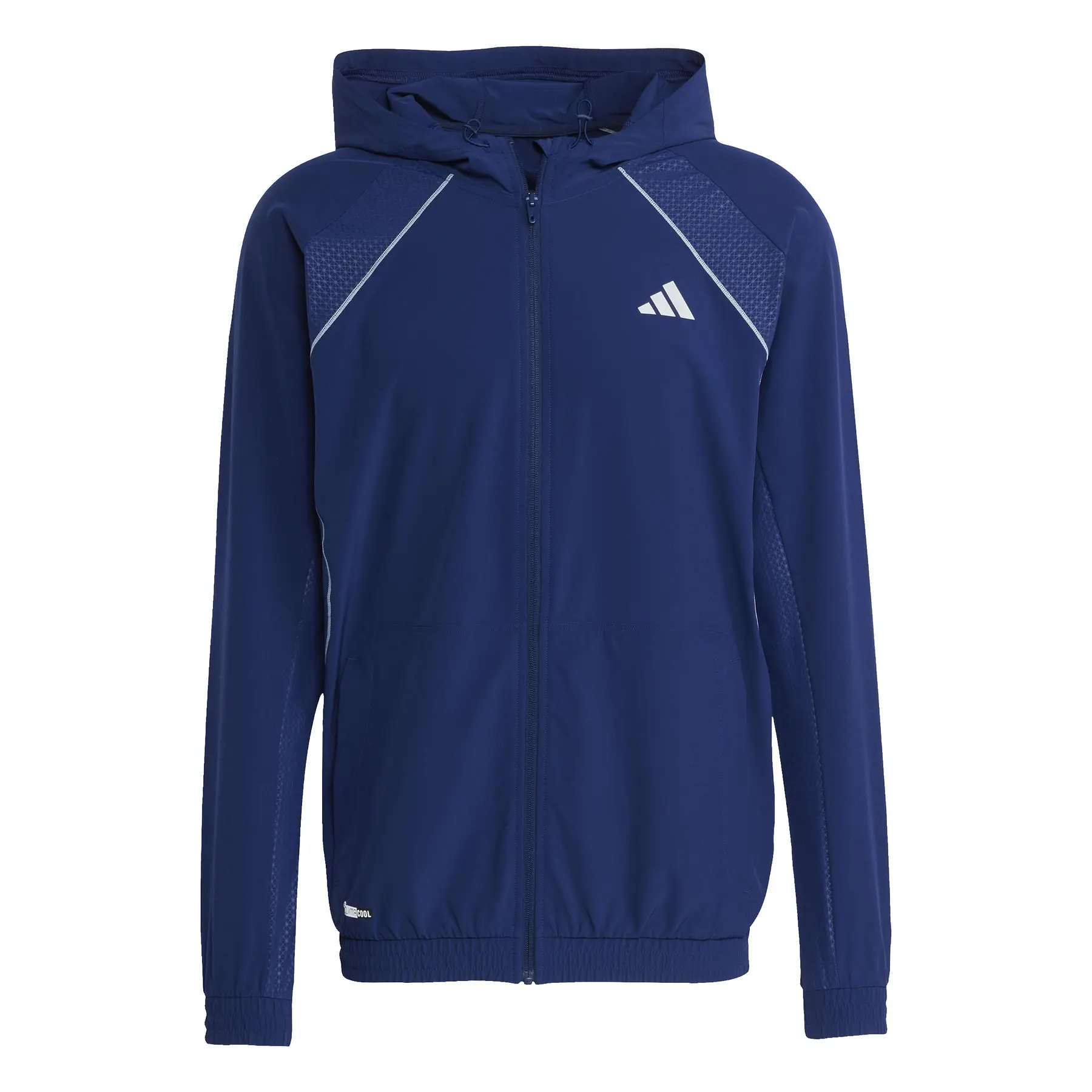 Adidas Men's Bleu Hooded Sweatshirt Tech Apparel