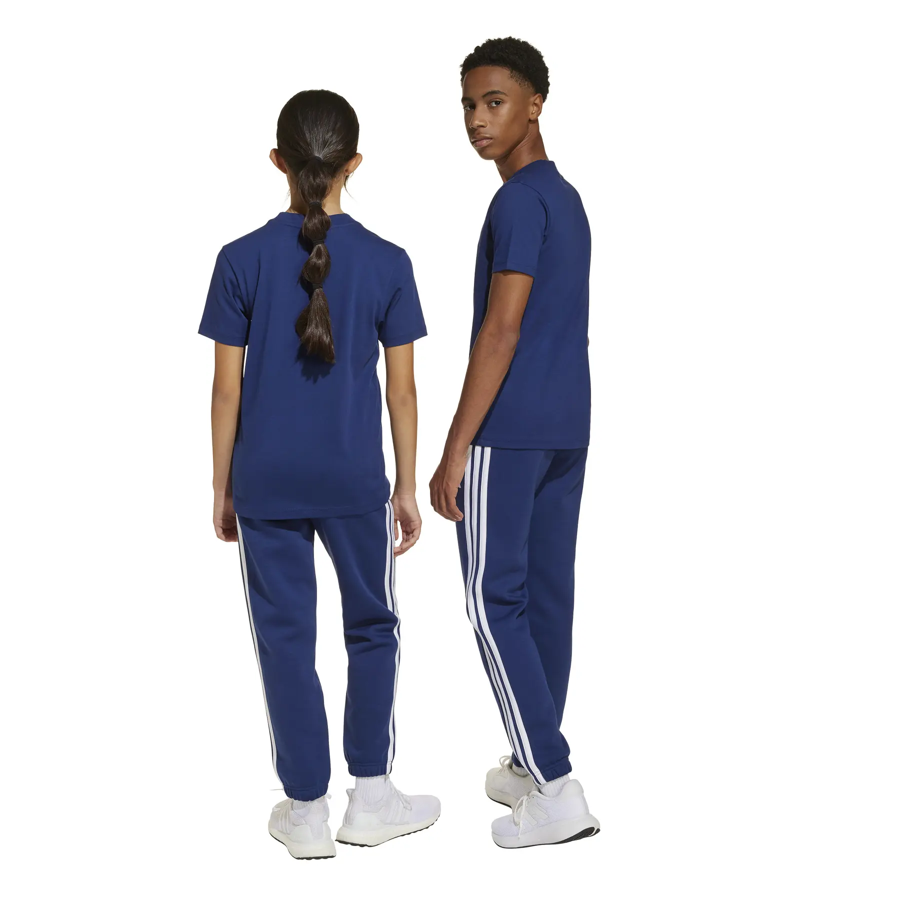 andar ヨガウェア 3点セット ネイビー・ターコイズ・ホワイト Kids' joggers adidas Essentials | Direct-Volley