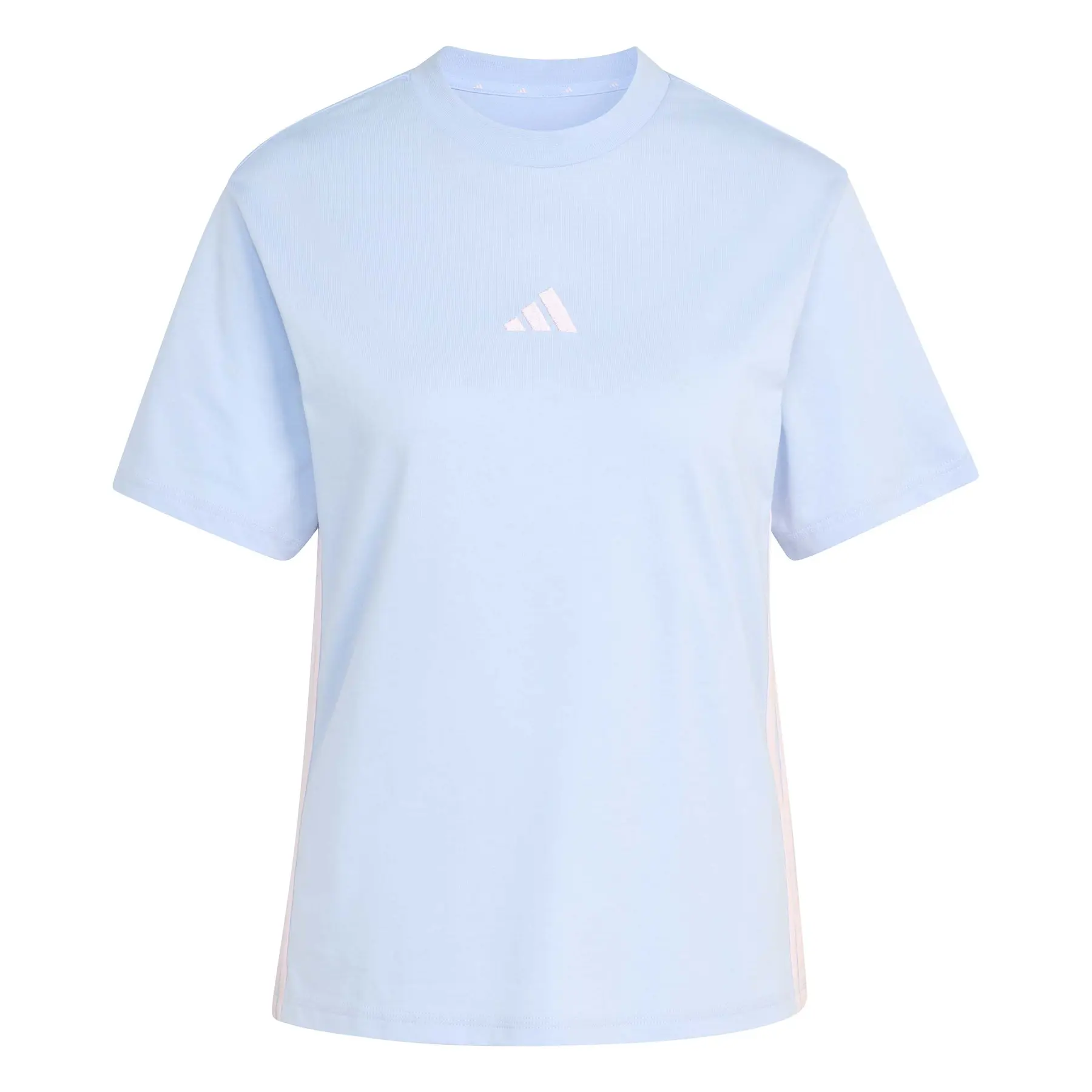 Damen T-Shirt Aus Baumwolle Mit 3 Streifen Adidas