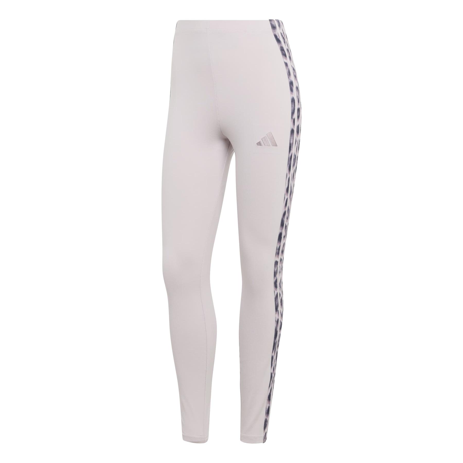Leggings a stampa leopardata donna adidas Essentials 3-Stripes