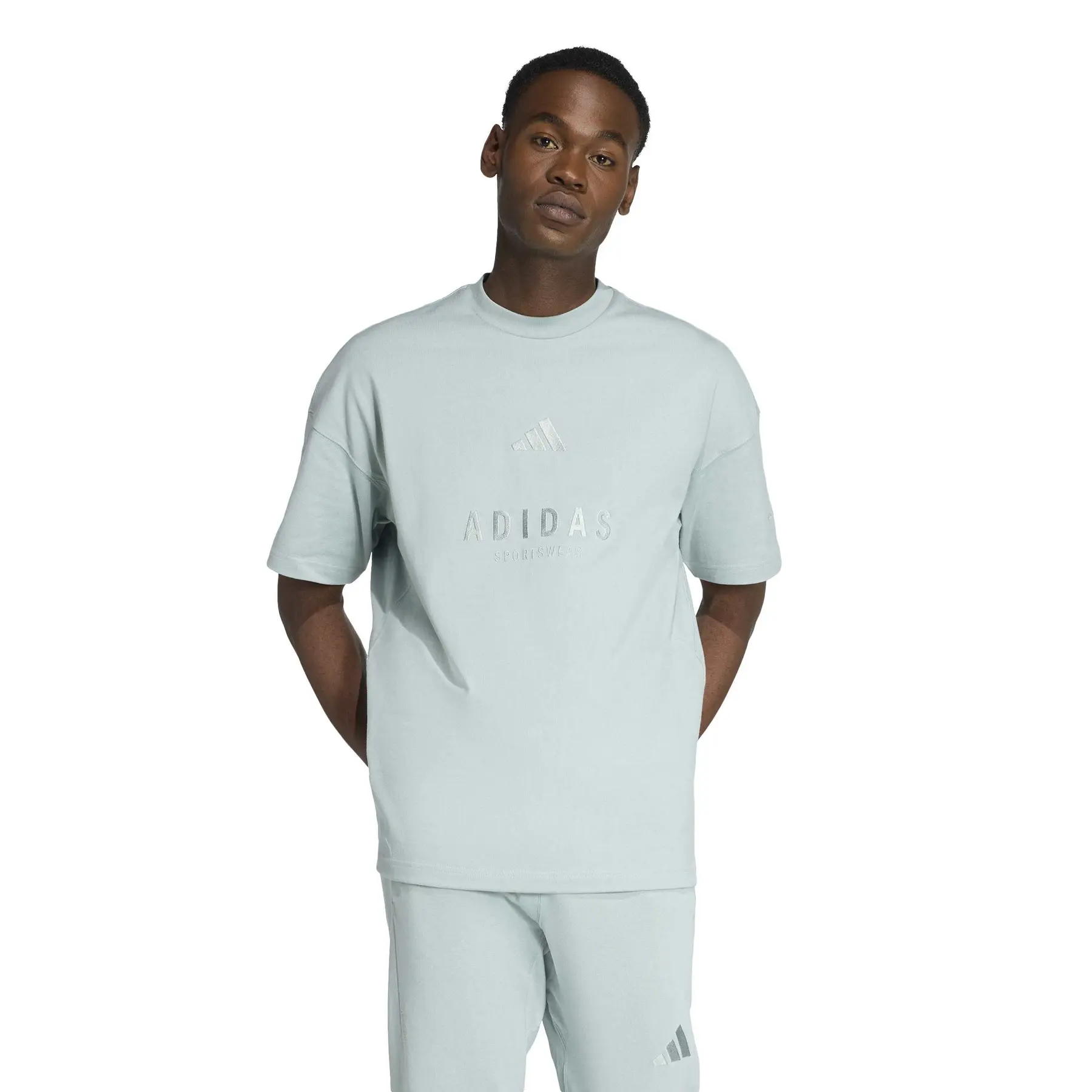 T-shirt with embroidered graphic adidas All Szn | Foot-Store