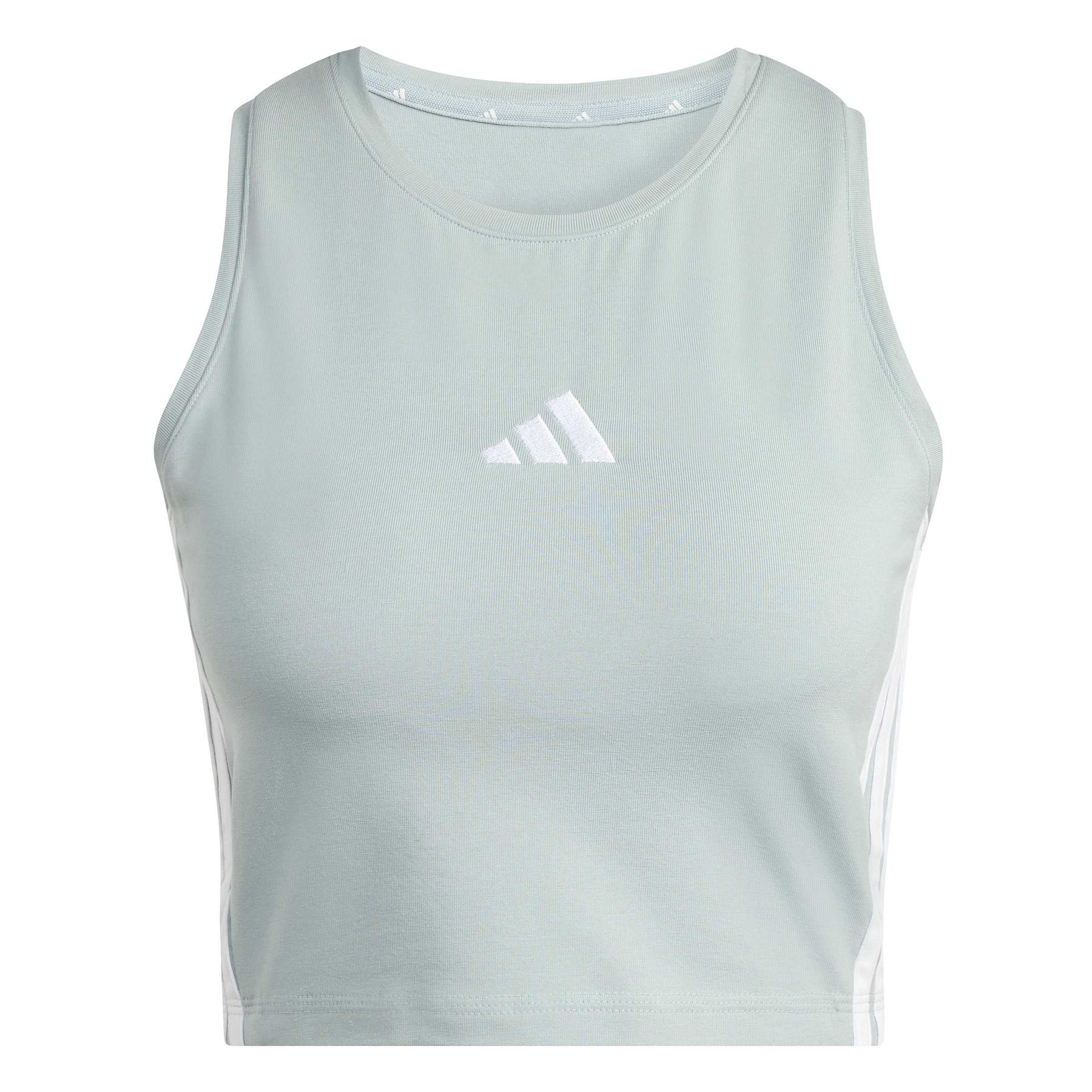 4068822229579 - Damen gepolsterter Tanktop adidas Essentials 3-Stripes