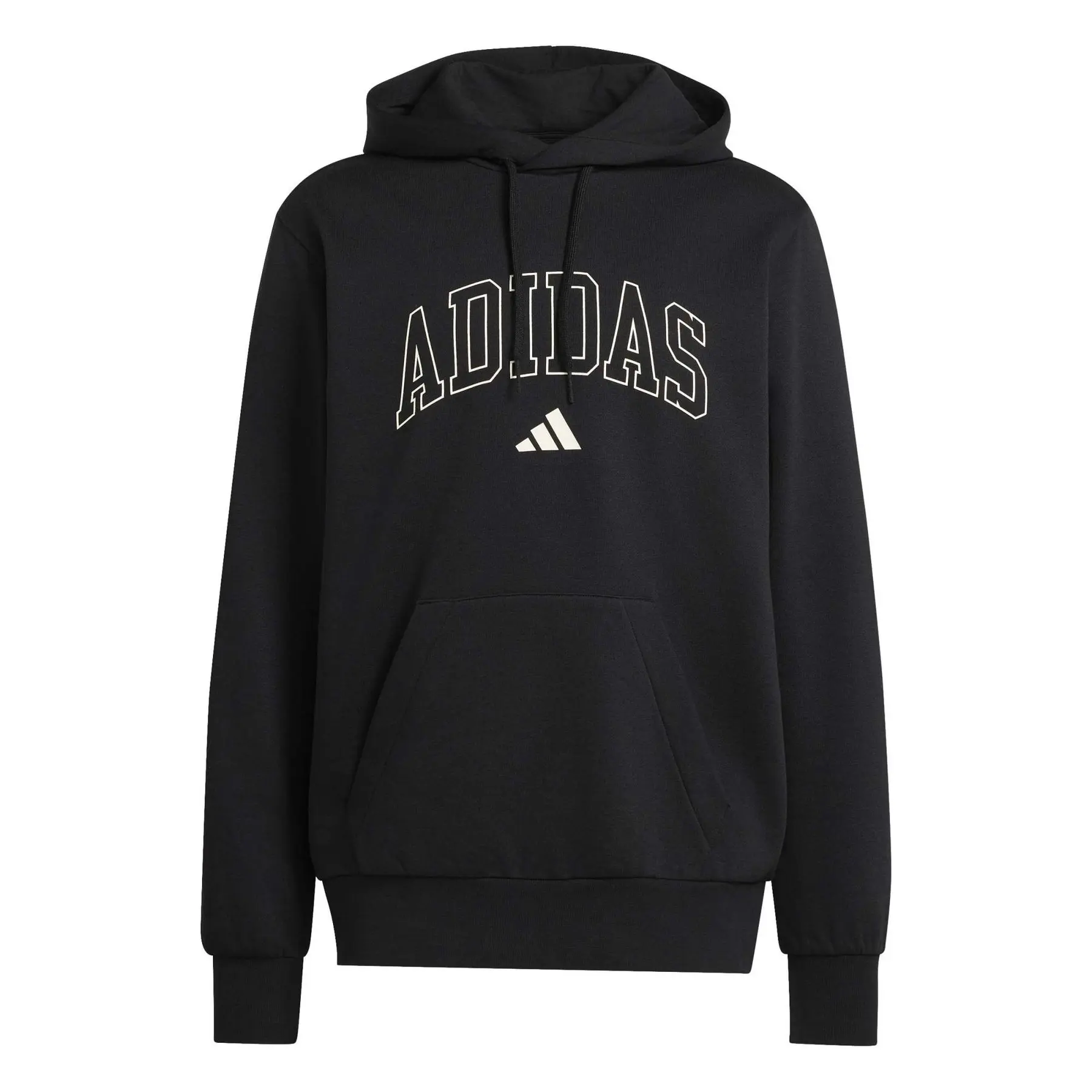 Adidas Noir Hooded Sweatshirt Collegiate Script Graphic