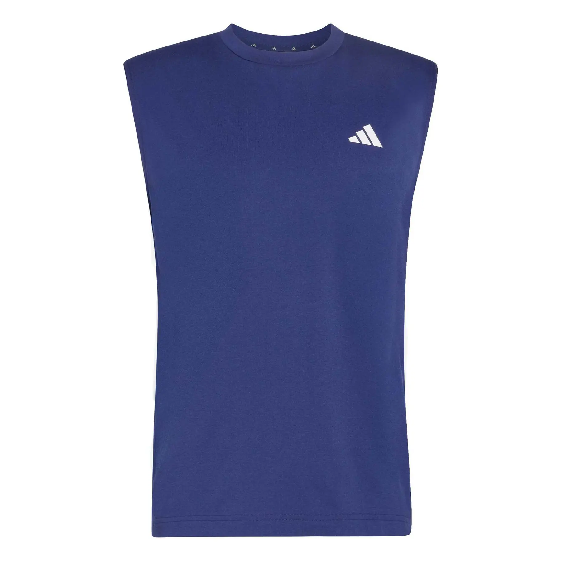Adidas Men's Bleu Sleeveless Jersey Athletic Top Workout Essentials Feelready