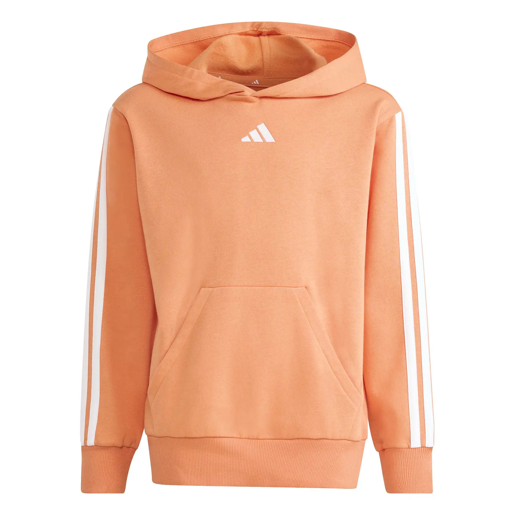 Adidas Mixte Enfant Essentials 3 Stripes Hoodie, Dusky Orange/White, 9-10 Years-image