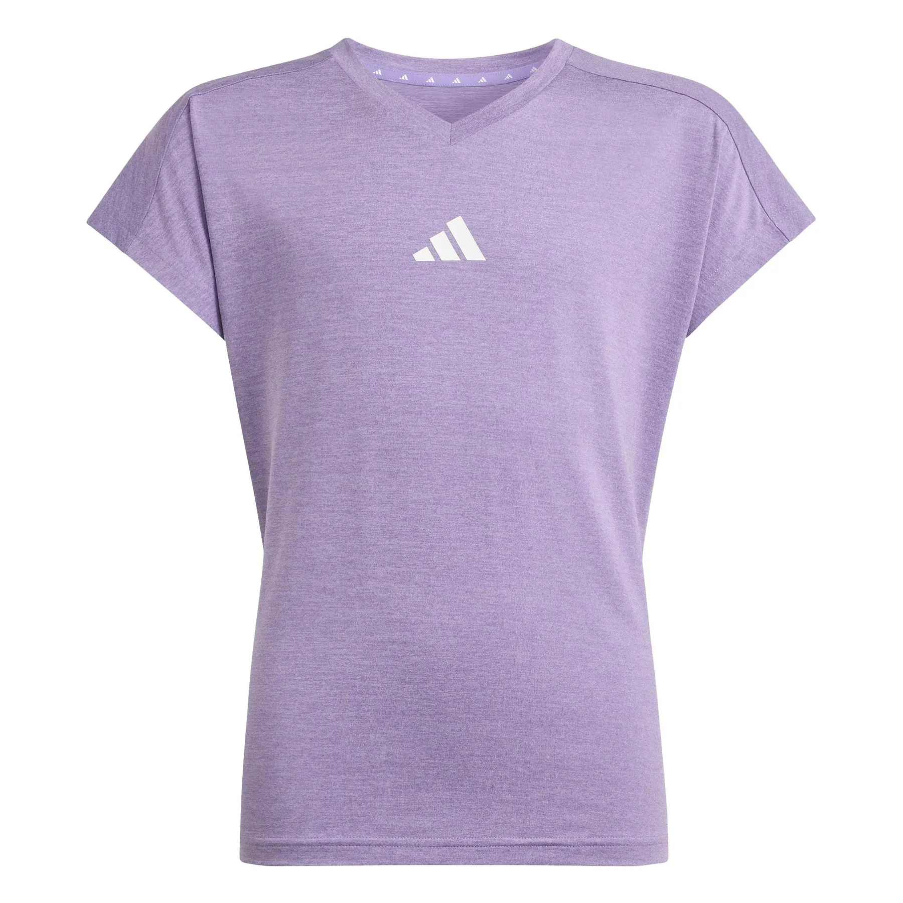 Adidas Girls Violet V-Neck ' Top Goto Pz
