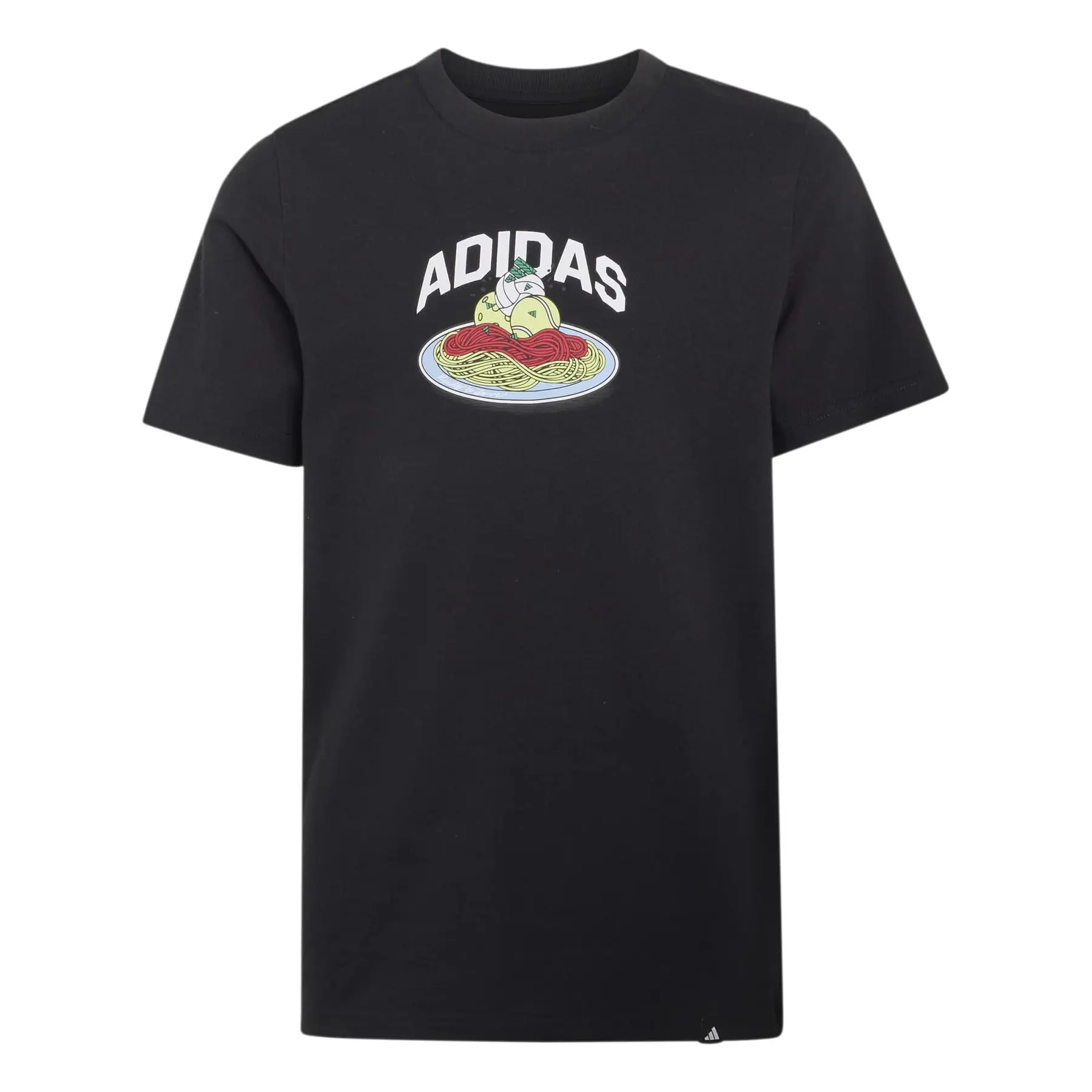 Adidas Unisex Kids Noir Children's Graphic T-Shirt Pasta