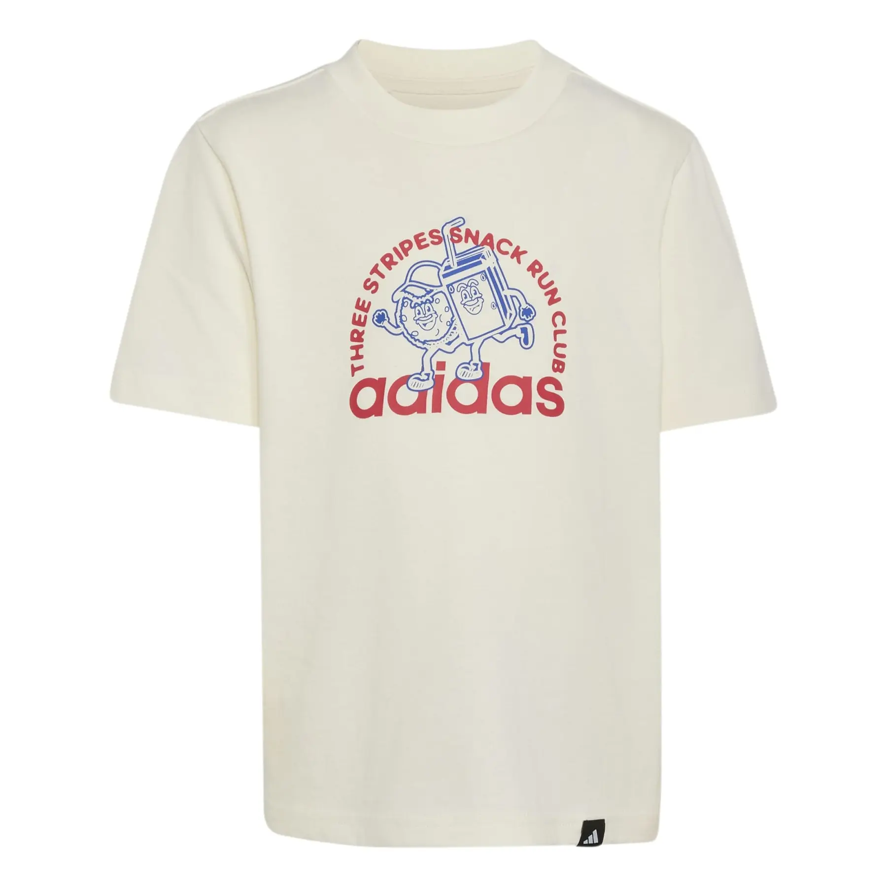 Adidas Blanc Children's T-Shirt Snacks Graphic