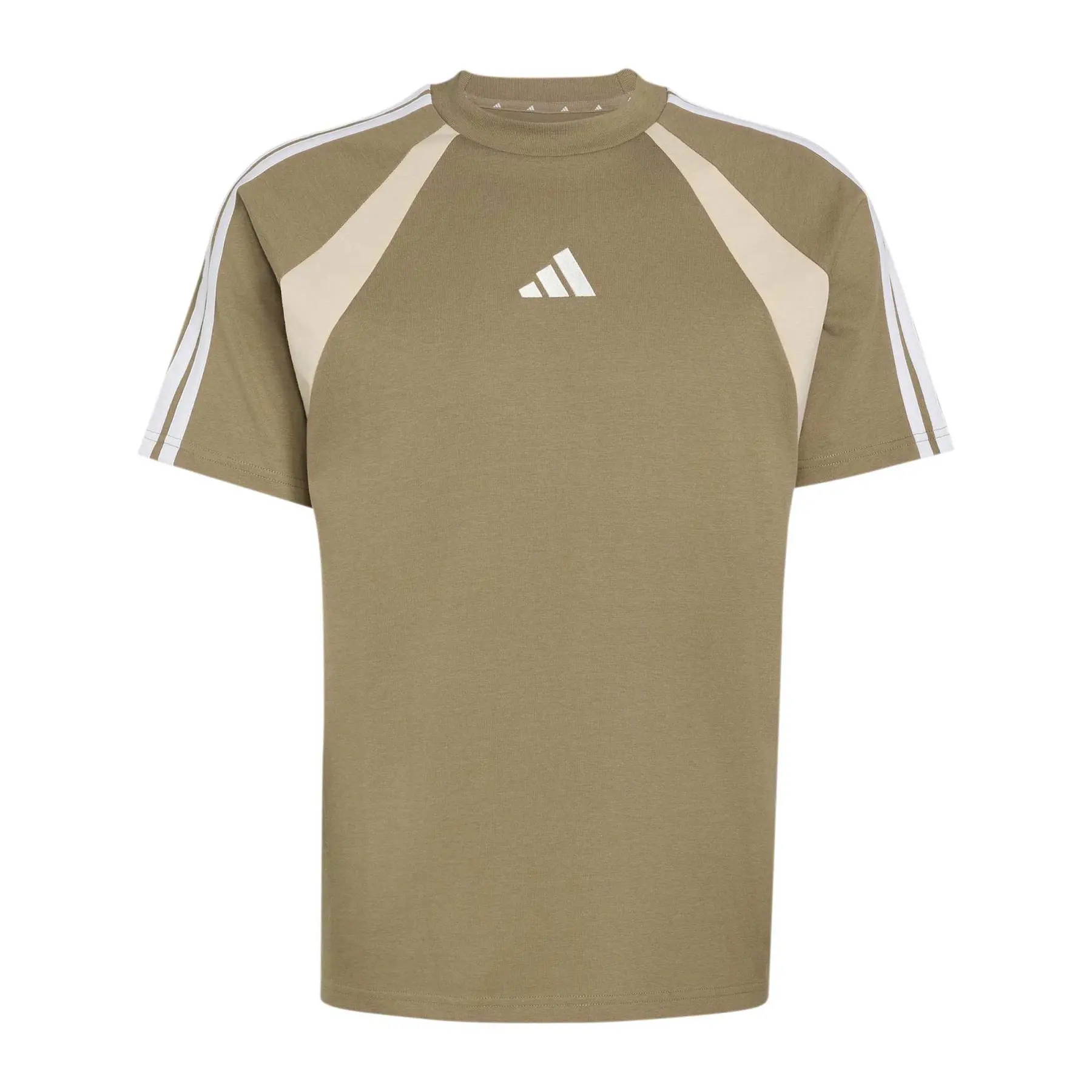 Adidas Beige T-Shirt Seasonal Essentials Colorblock