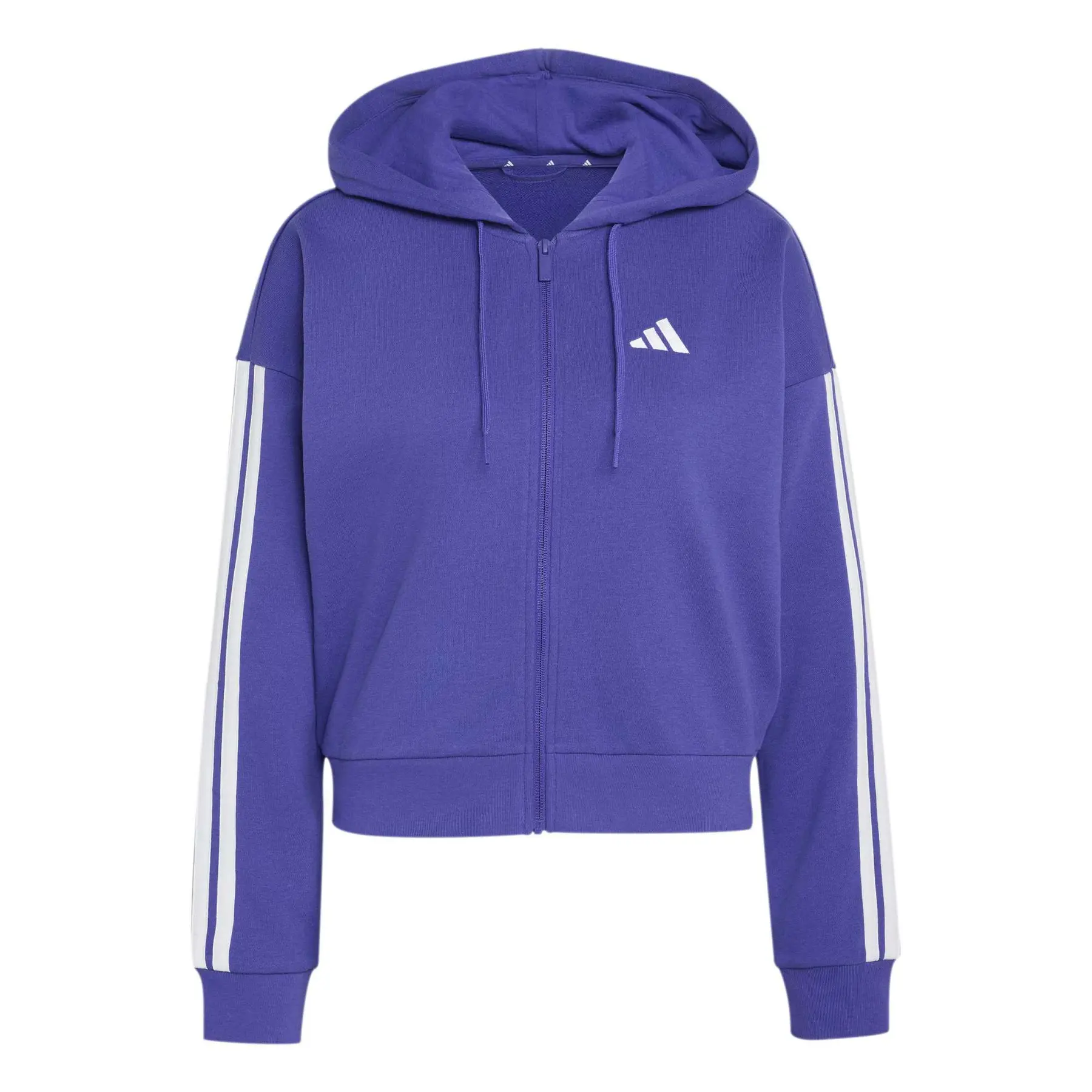 Giacca sportiva da donna con cappuccio a zip adidas Essentials French Terry