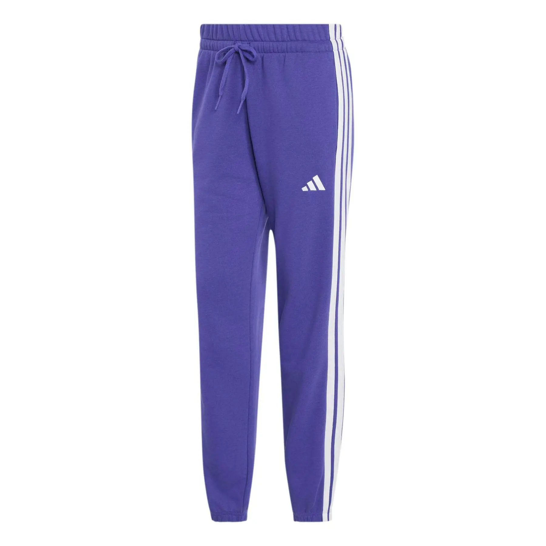 Adidas Women's Violet Joggers Essentials 3-Stripes Cuffed