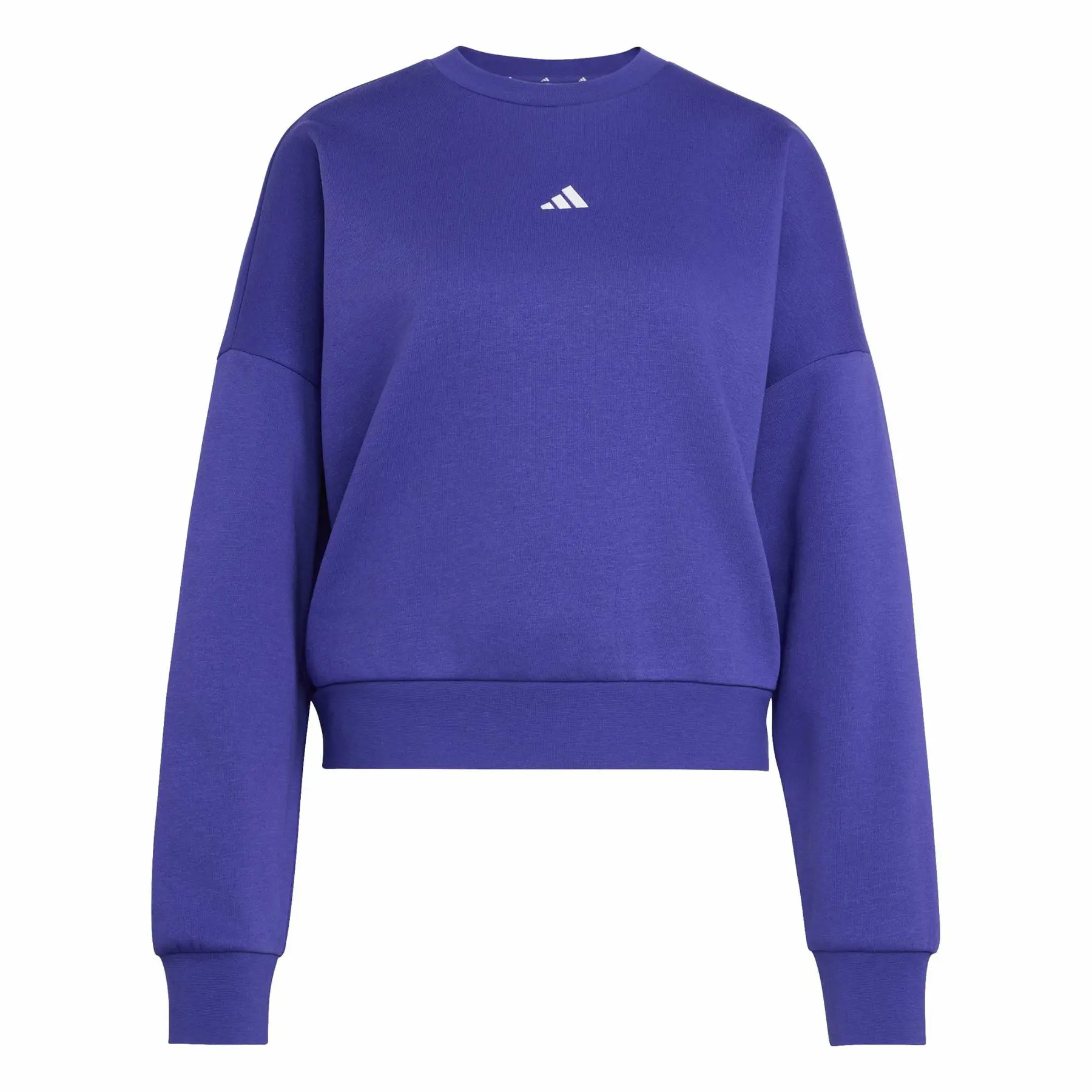 Adidas Violet Sweatshirt Woman Essentials Small Logo Feel Cozy