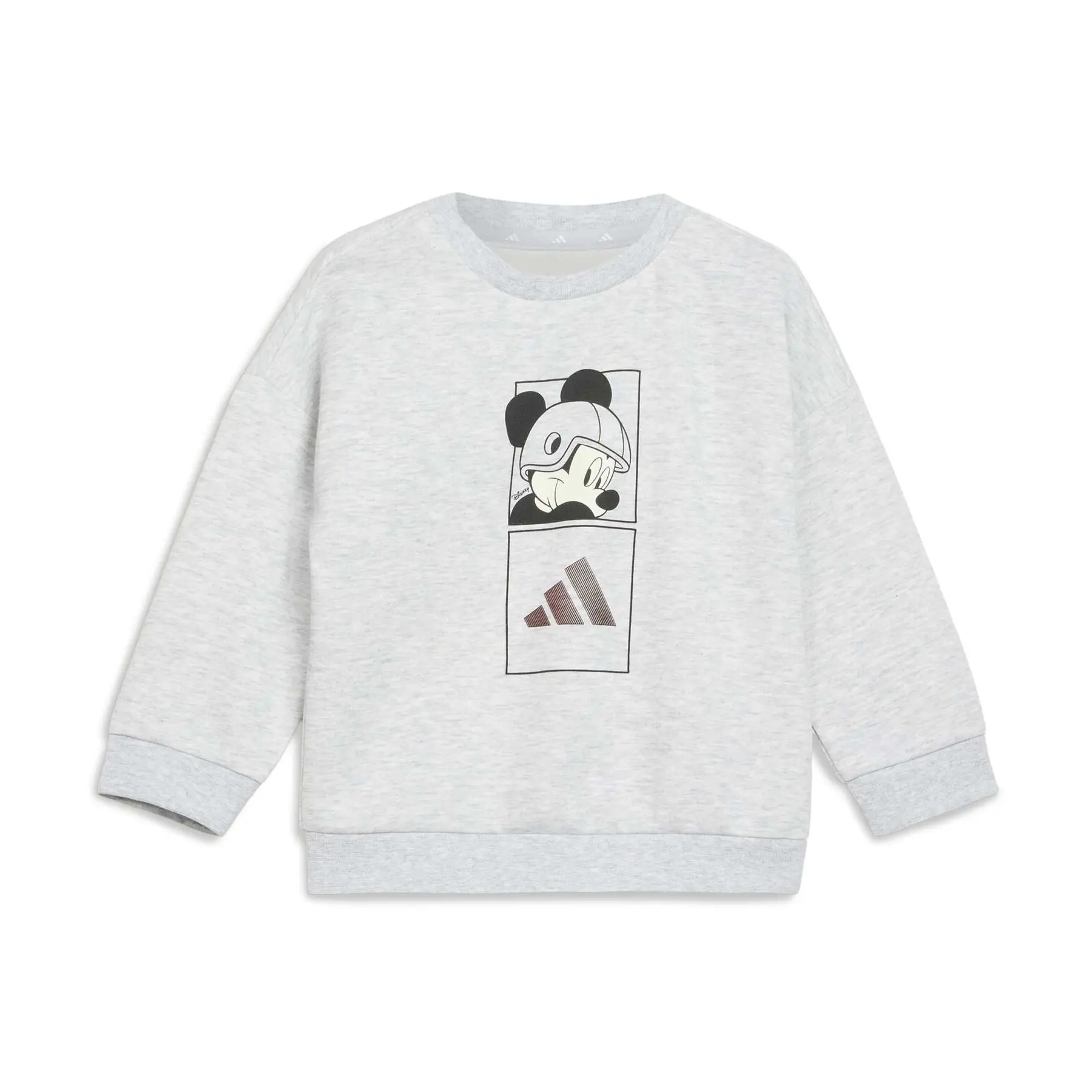 Adidas Unisex Infant Gris Baby Sweatshirt And Jogger Pants Set Disney Mickey Mouse