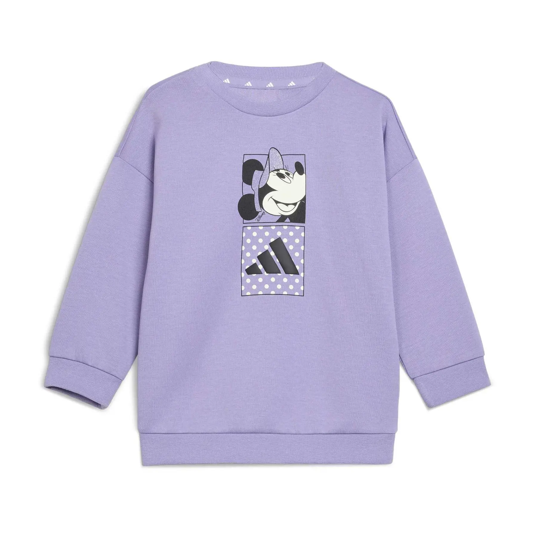 Adidas Women's Violet Baby Girl's Tracksuit And Trousers Set Disney Minnie Mouse