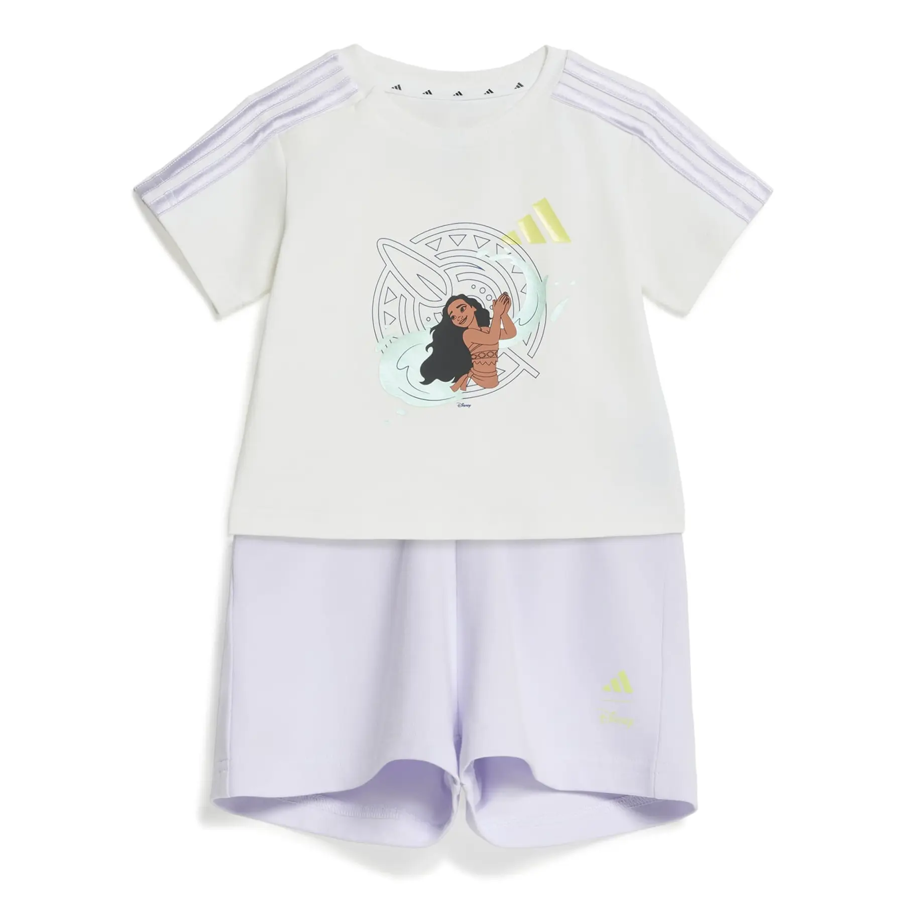 Adidas Women's Blanc Baby Girls' T-Shirt Set Disney