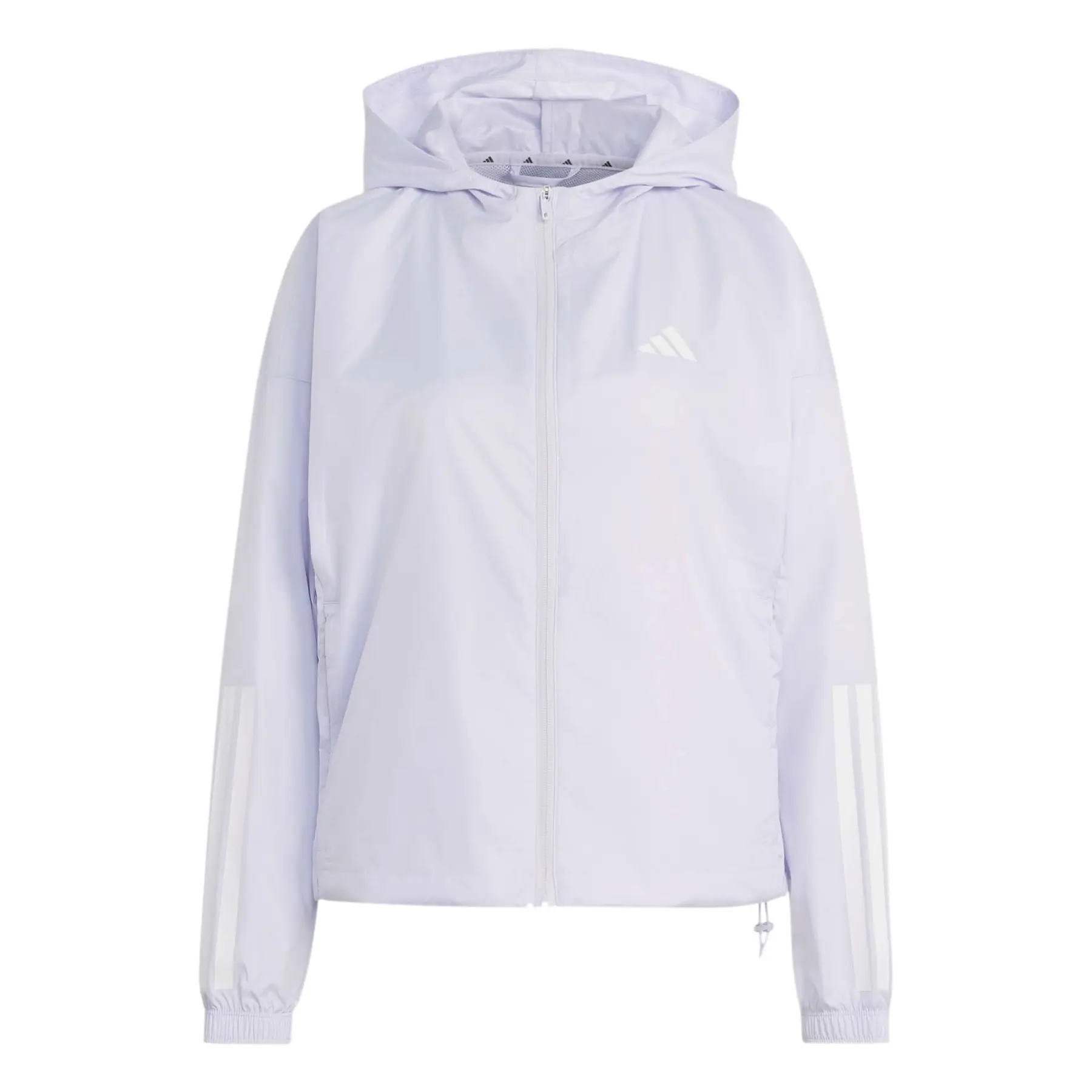 Adidas Women's Violet Windbreaker Hyperglam 3-Stripes