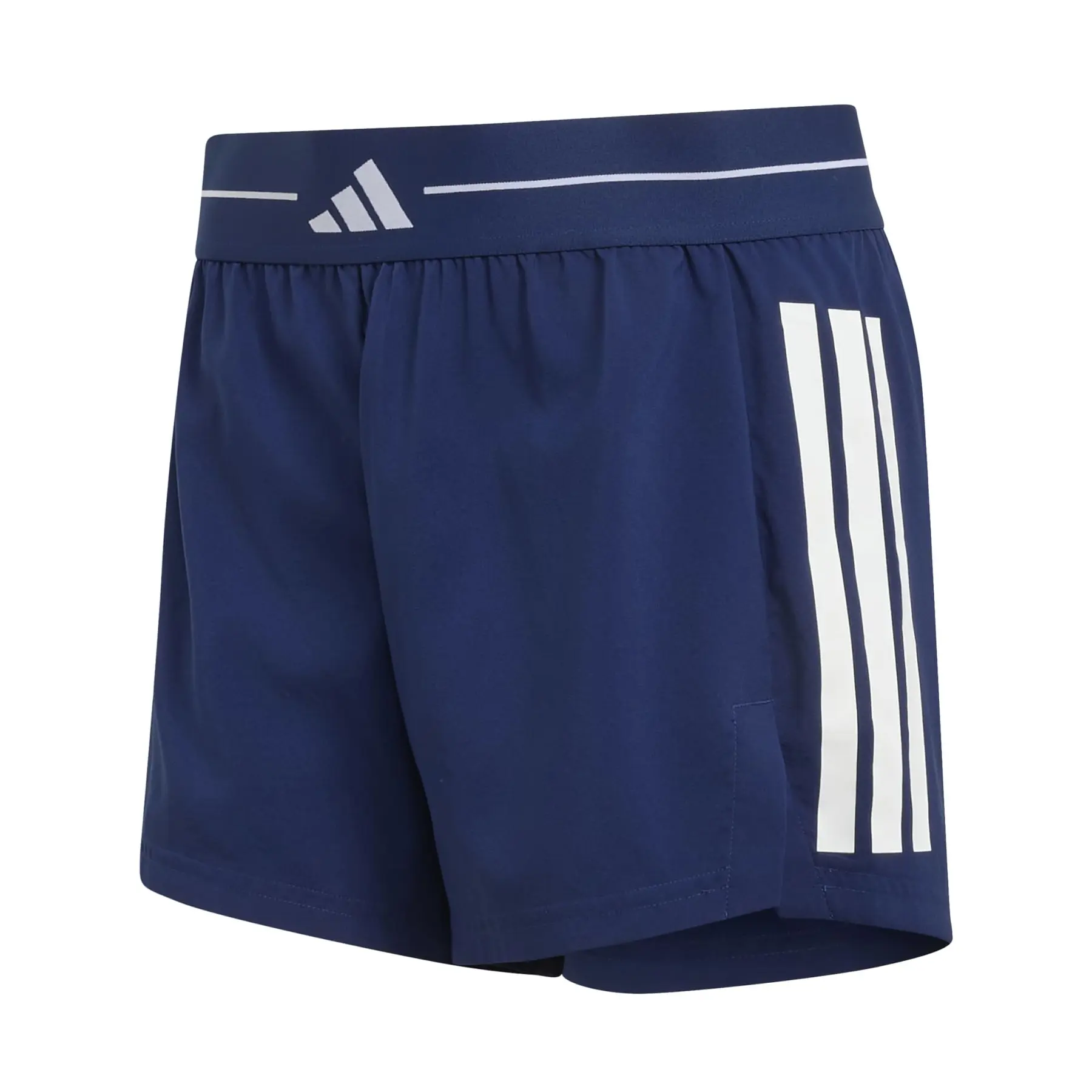 Adidas Women's Bleu Shorts Hyperglam 3-Stripes