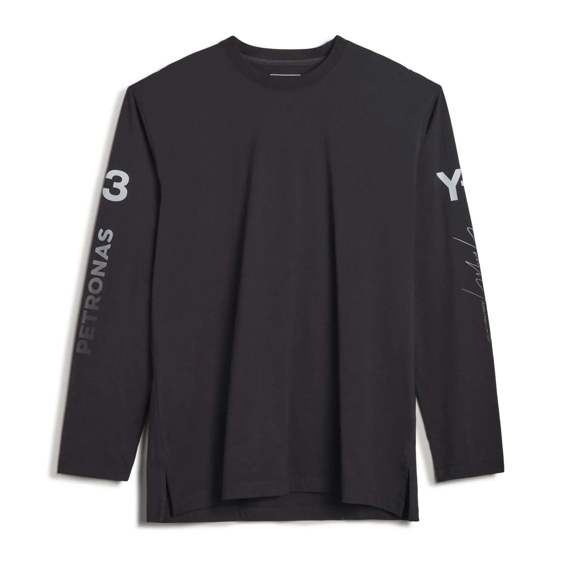 Adidas T-shirt manches longues Mercedes AMG Y-3 Petronas Formul 1 Team Chaos Logo, Noir, Taille L