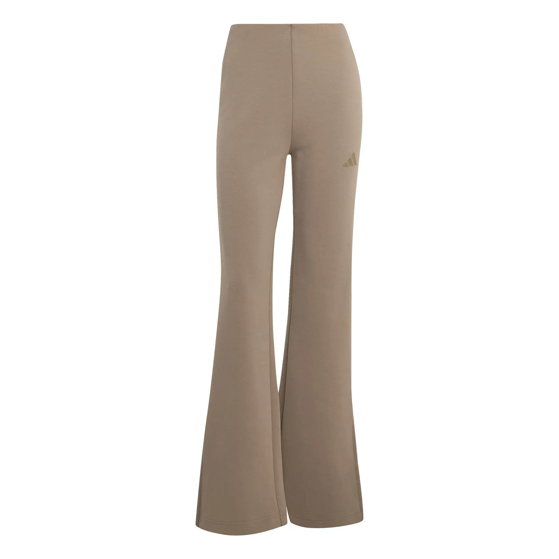 Adidas Women's Beige Flare Trousers Soft Lux