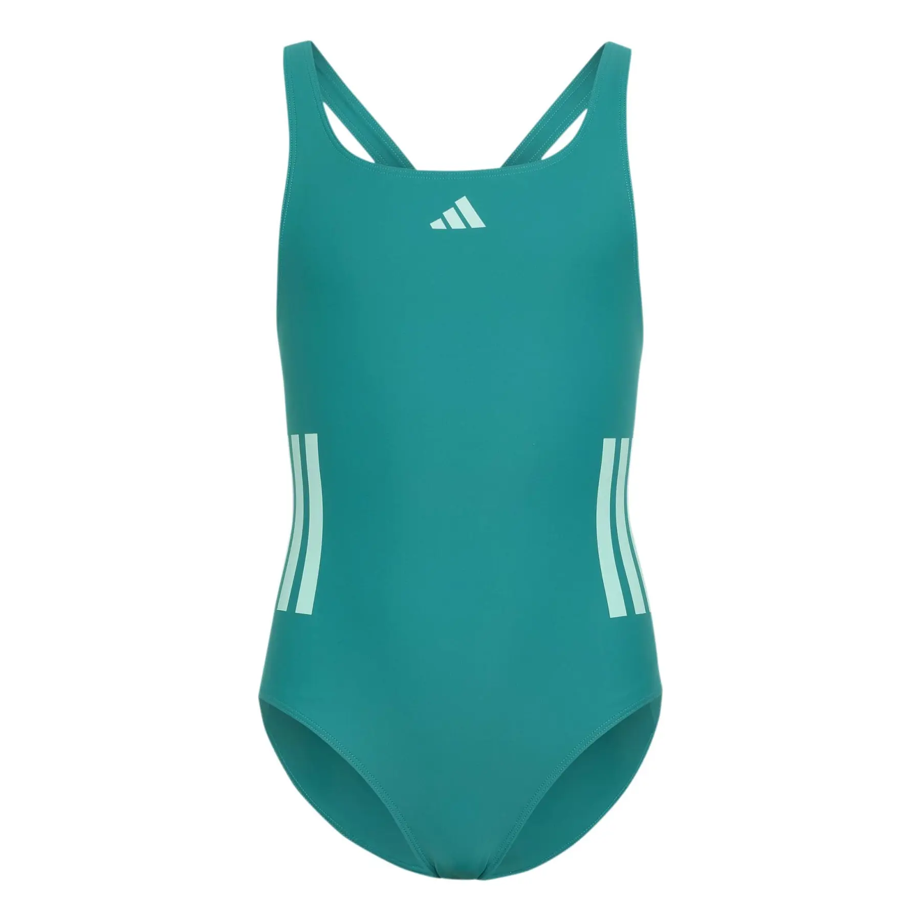 Adidas Girls Vert ' Backless One-Piece Swimsuit 3-Stripes