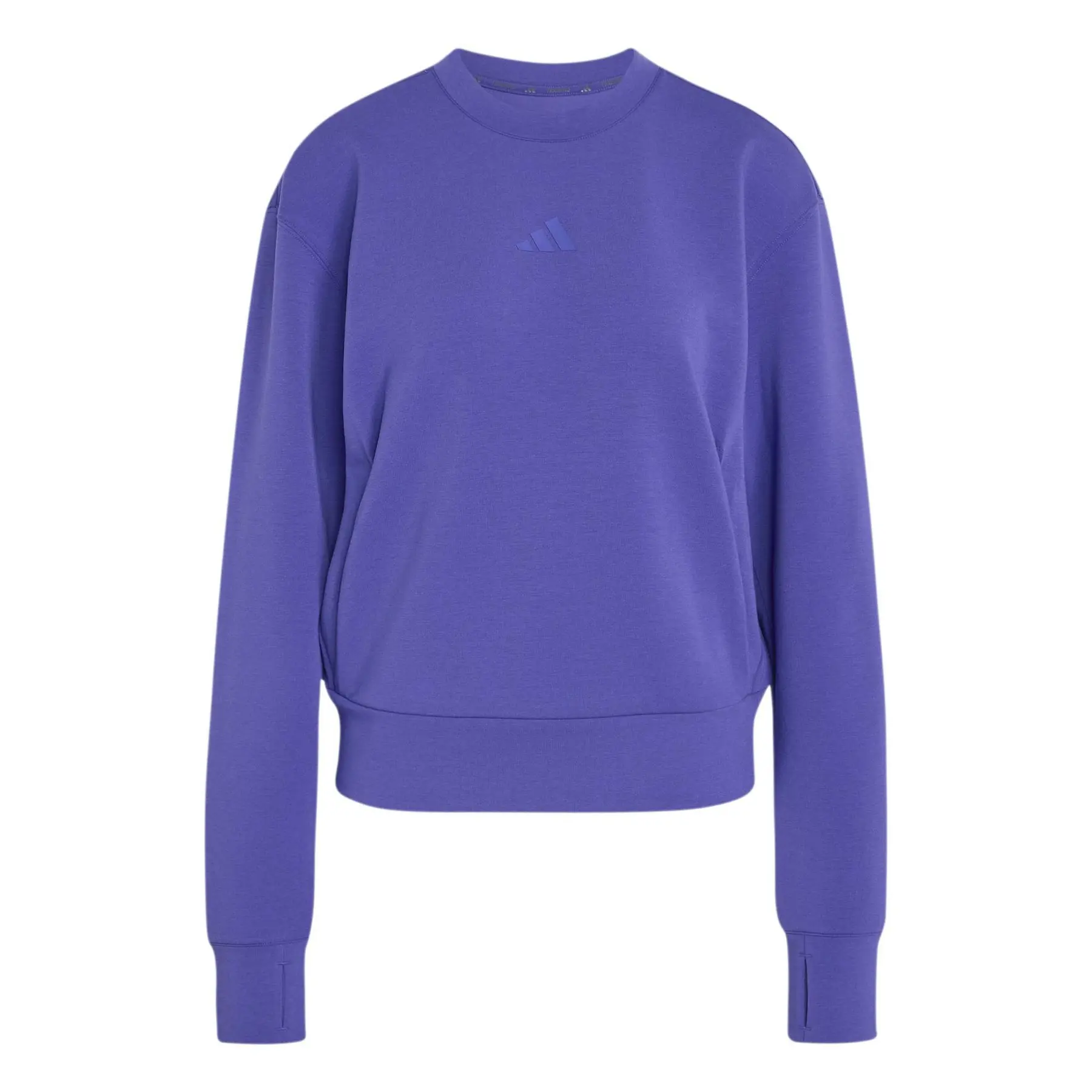 Adidas Women's Violet Crewneck Warm-Up Sweatshirt