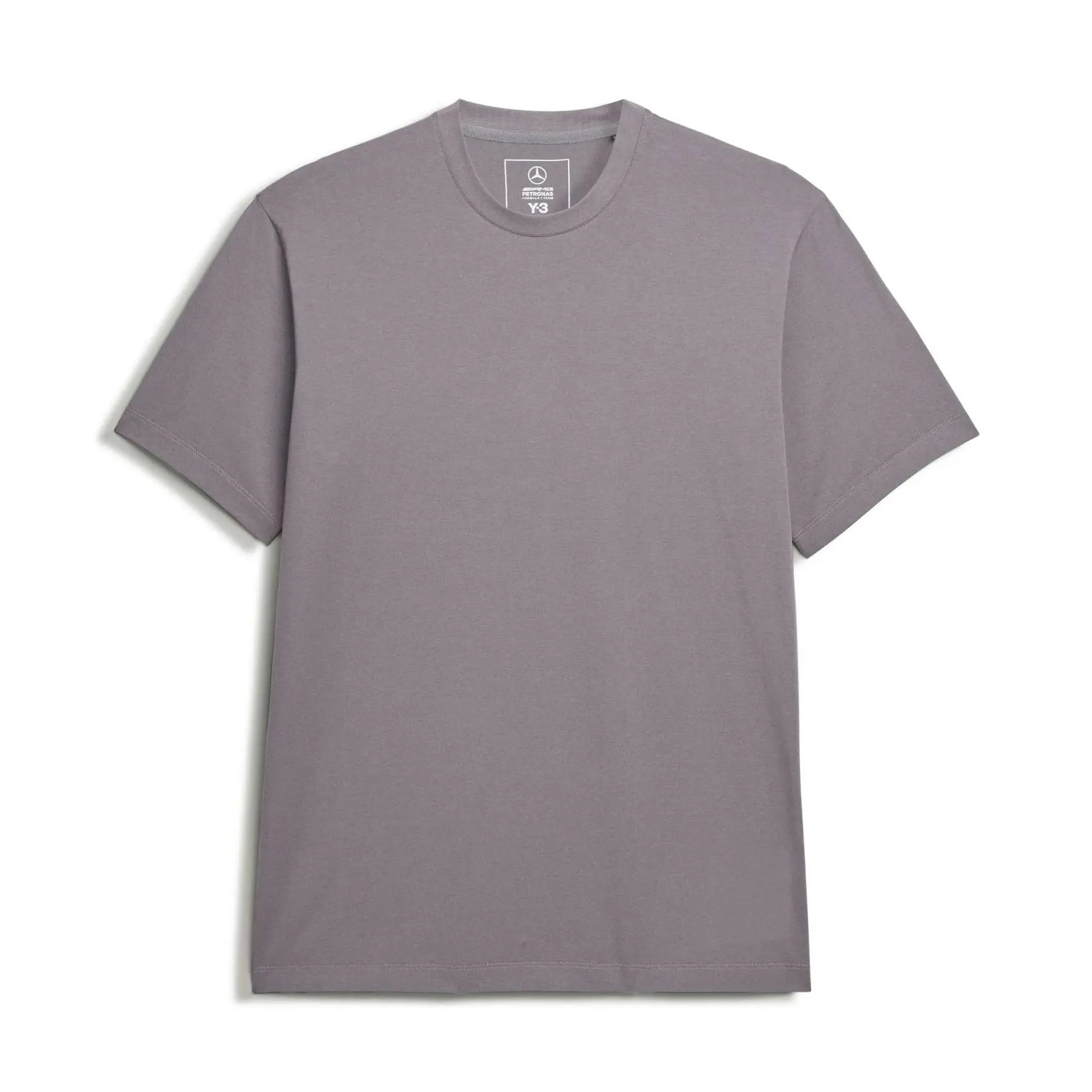 Adidas T-shirt Mercedes AMG Y-3 Petronas Formul 1 Team Logo Stack, Gris, Taille L