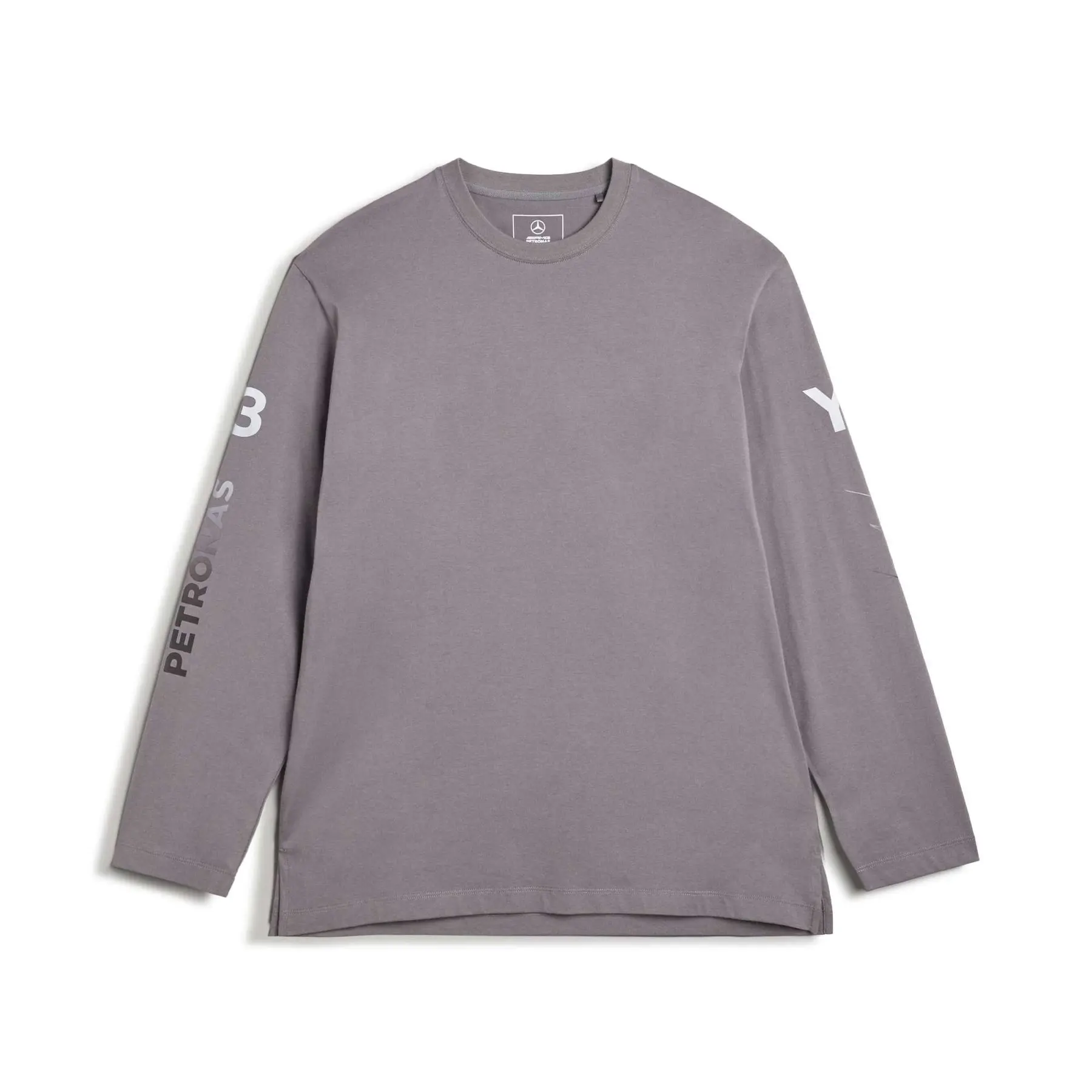 Adidas T-shirt manches longues Mercedes AMG Y-3 Petronas Formula 1 Team Chaos Logo, Gris, Taille L