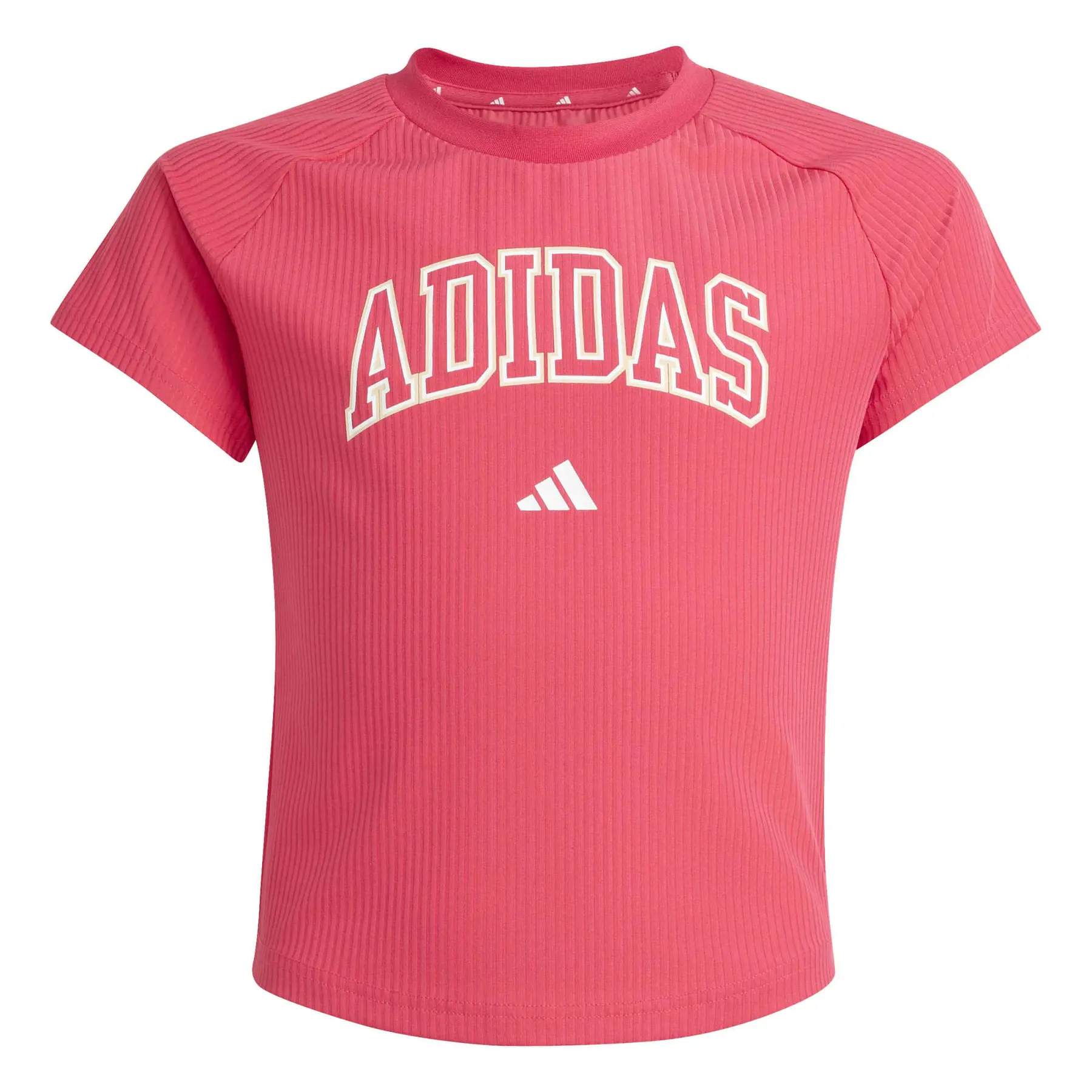 Girl's jersey athletic top adidas Collegiate Typography