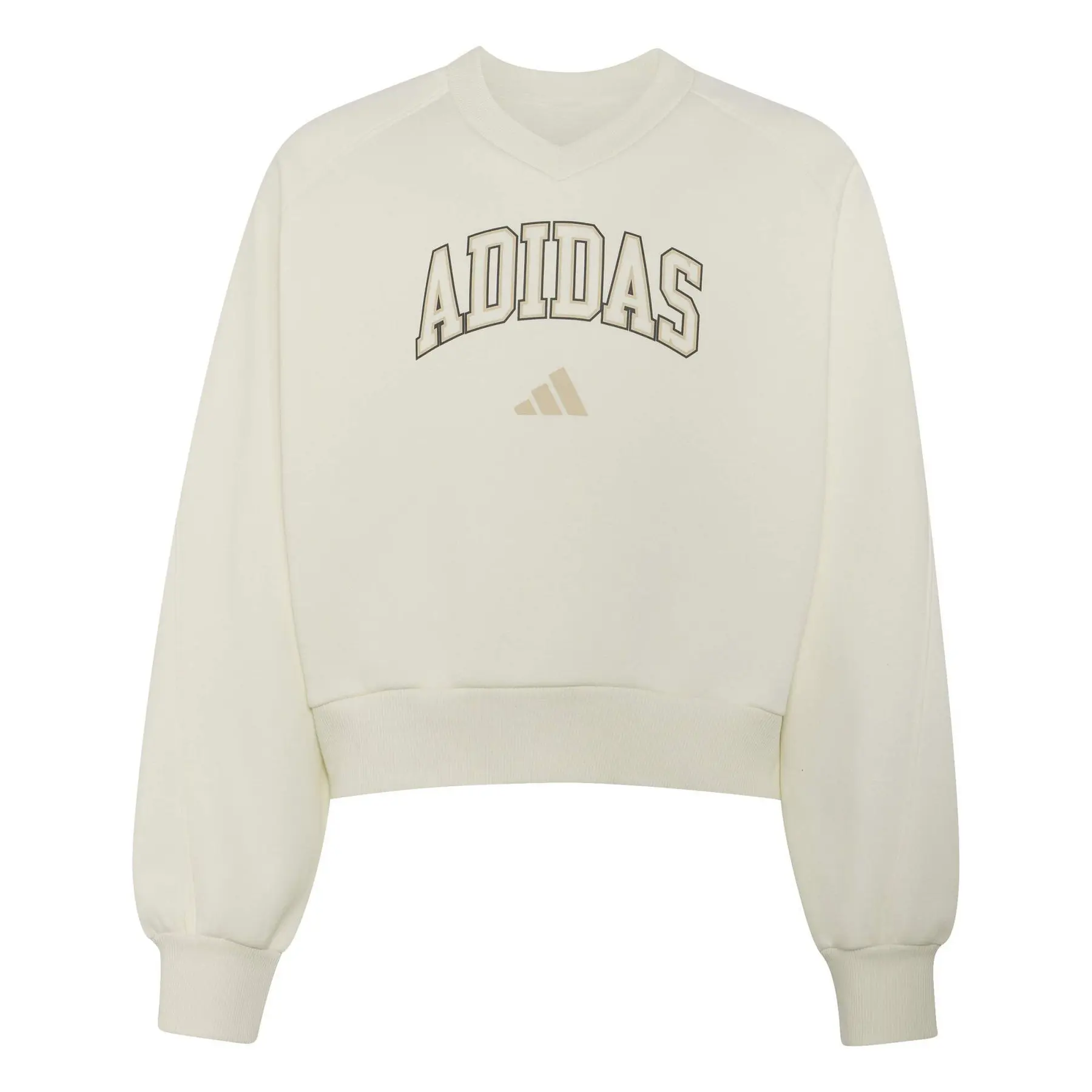 V-Ausschnitt Sweatshirt Mädchen adidas Seasonals Collegiate Typography